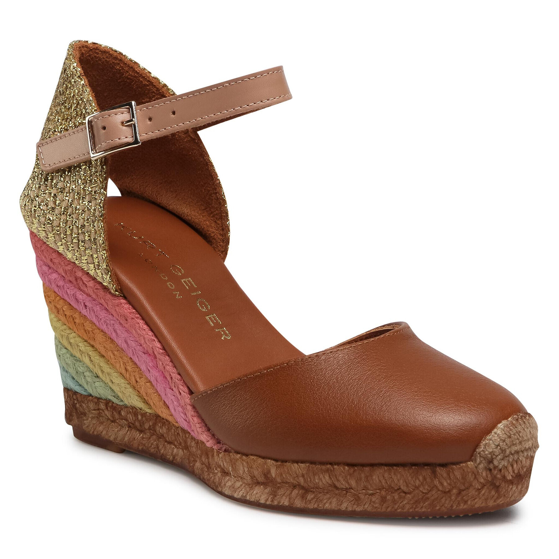 Kurt Geiger Еспадрили Mont Rainbow 7412548109 Кафяв - Pepit.bg