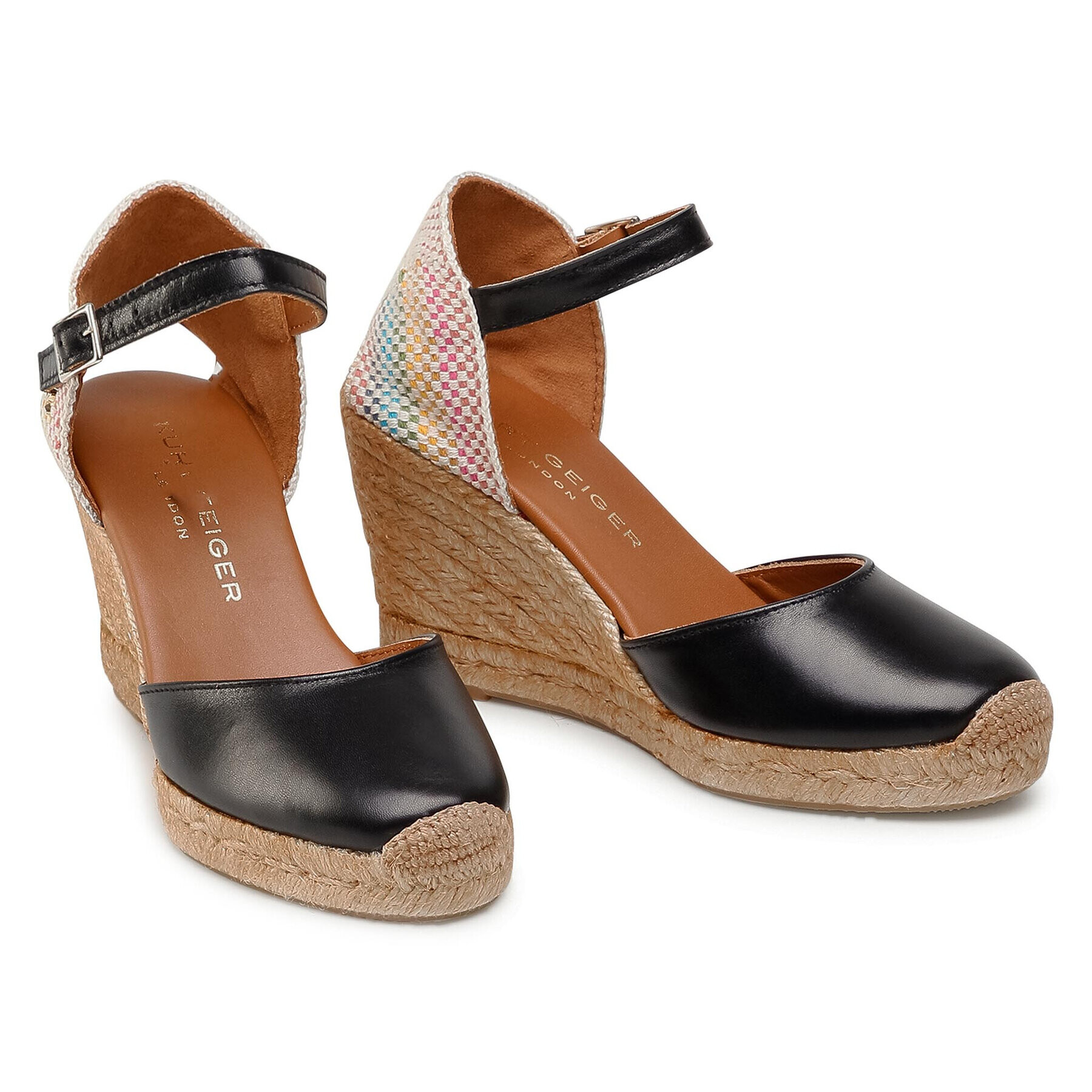 Kurt Geiger Еспадрили Monty Rainbow 7412400109 Черен - Pepit.bg