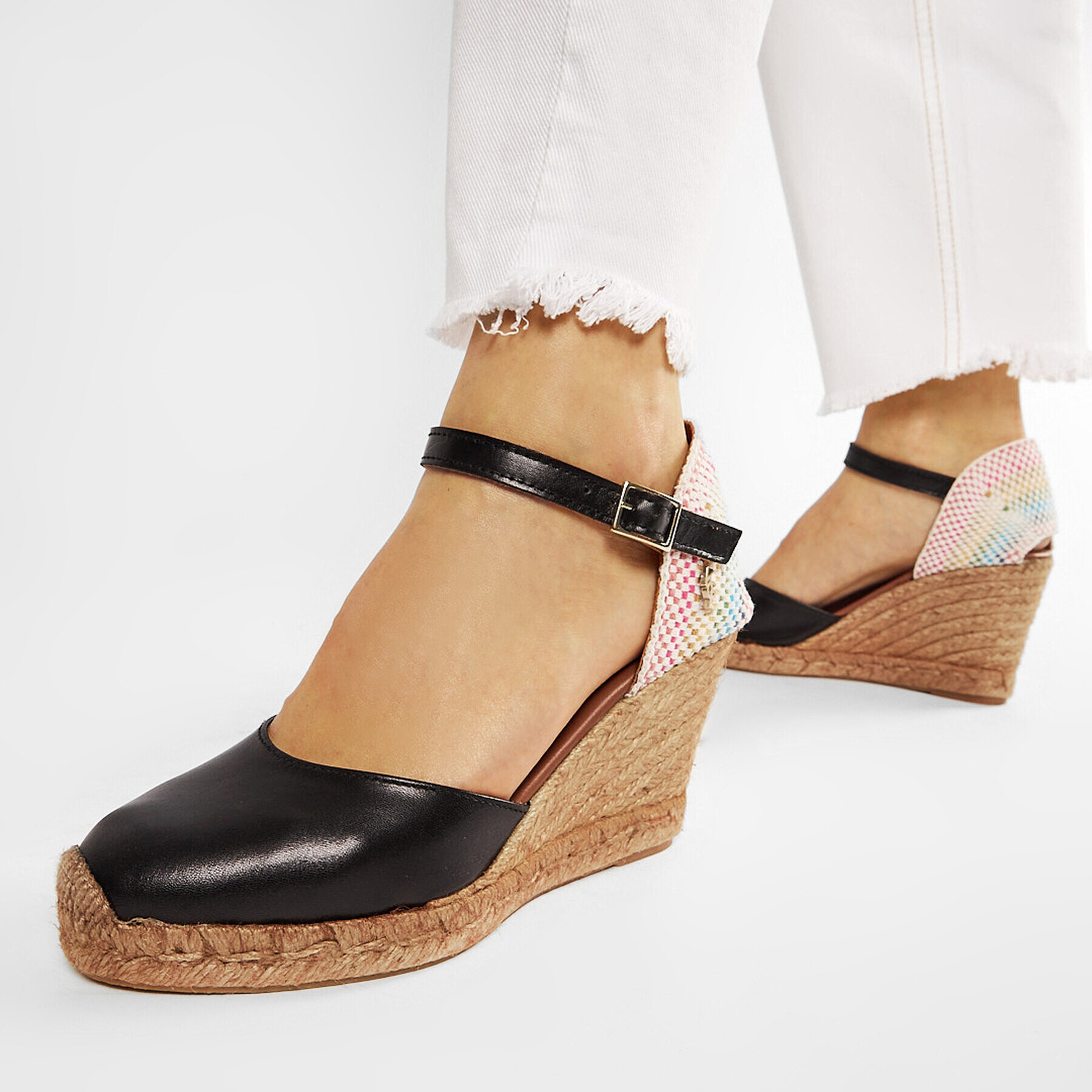 Kurt Geiger Еспадрили Monty Rainbow 7412400109 Черен - Pepit.bg
