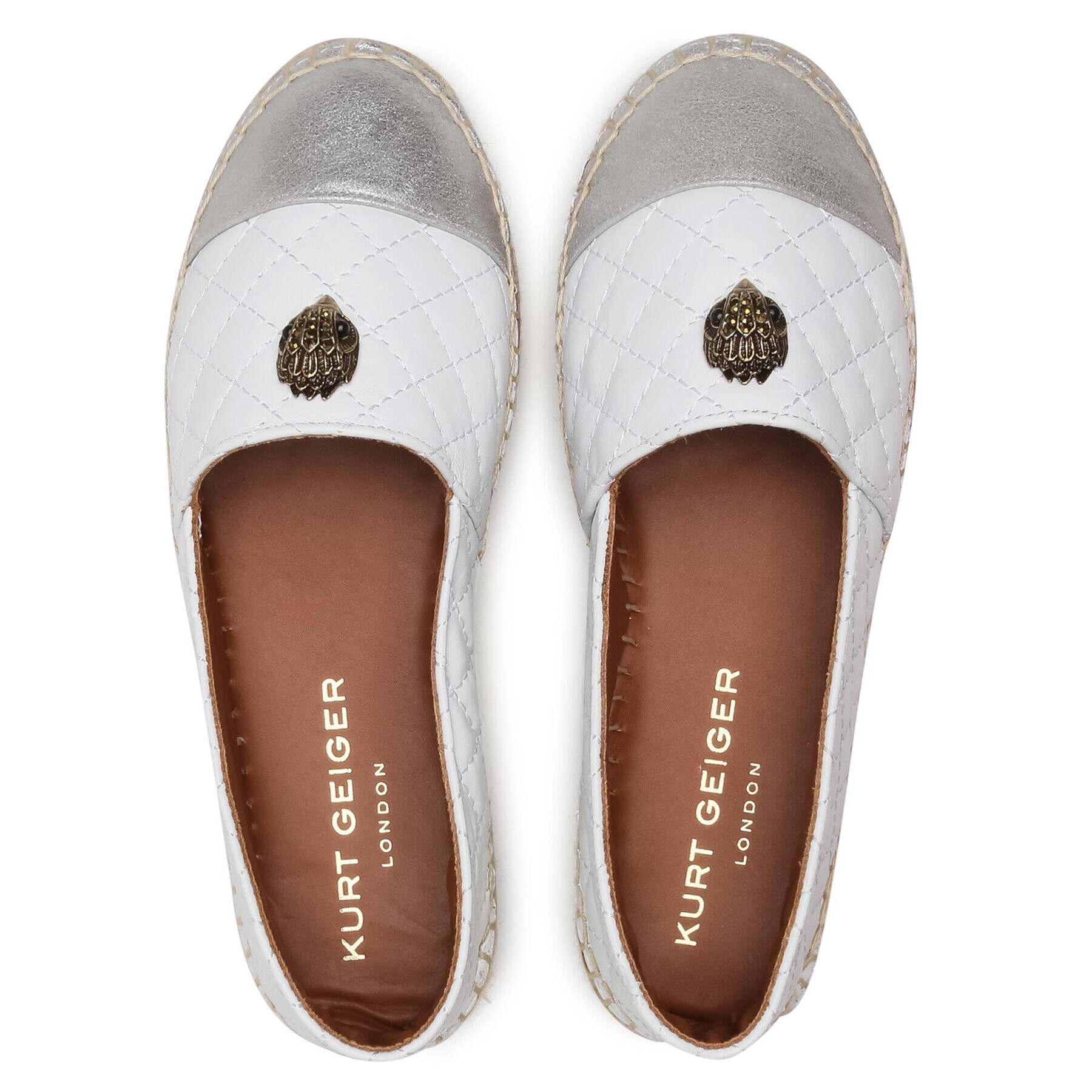 Kurt Geiger Еспадрили Morella Eagle 3749110109 Бял - Pepit.bg