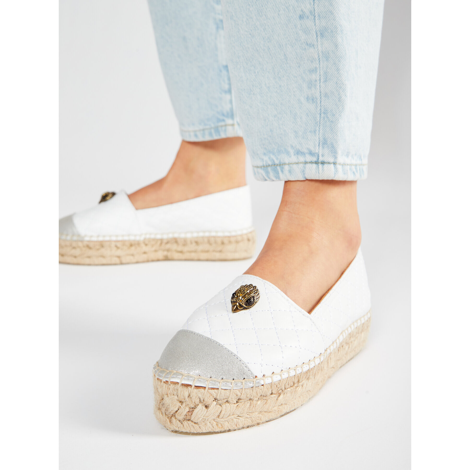 Kurt Geiger Еспадрили Morella Eagle 3749110109 Бял - Pepit.bg