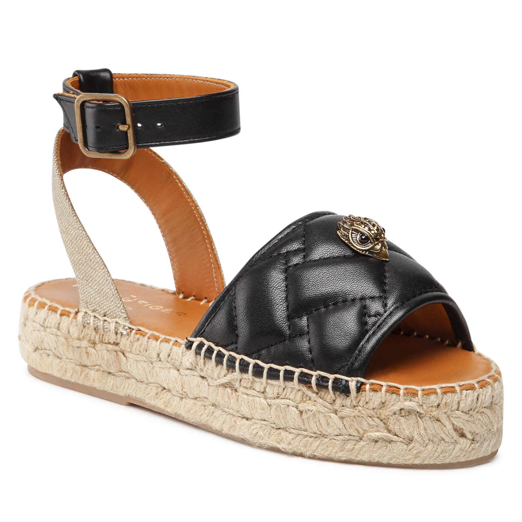 Kurt Geiger Еспадрили Morella Eagle Sandal 8879600109 Черен - Pepit.bg