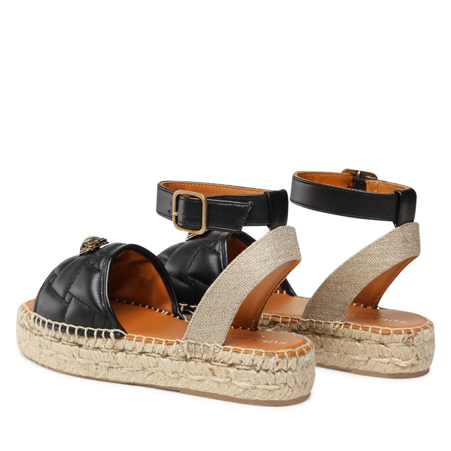 Kurt Geiger Еспадрили Morella Eagle Sandal 8879600109 Черен - Pepit.bg