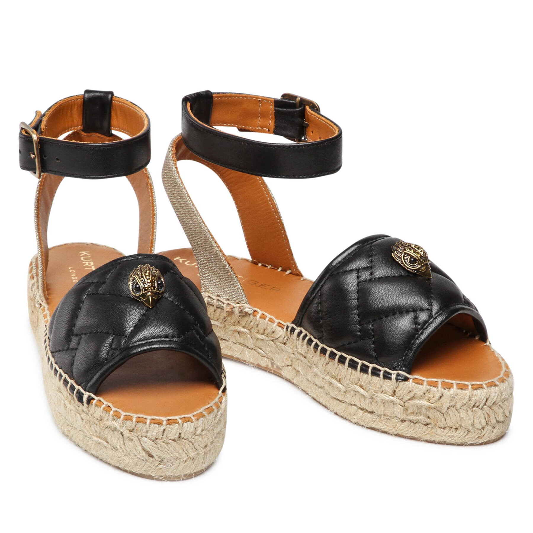 Kurt Geiger Еспадрили Morella Eagle Sandal 8879600109 Черен - Pepit.bg