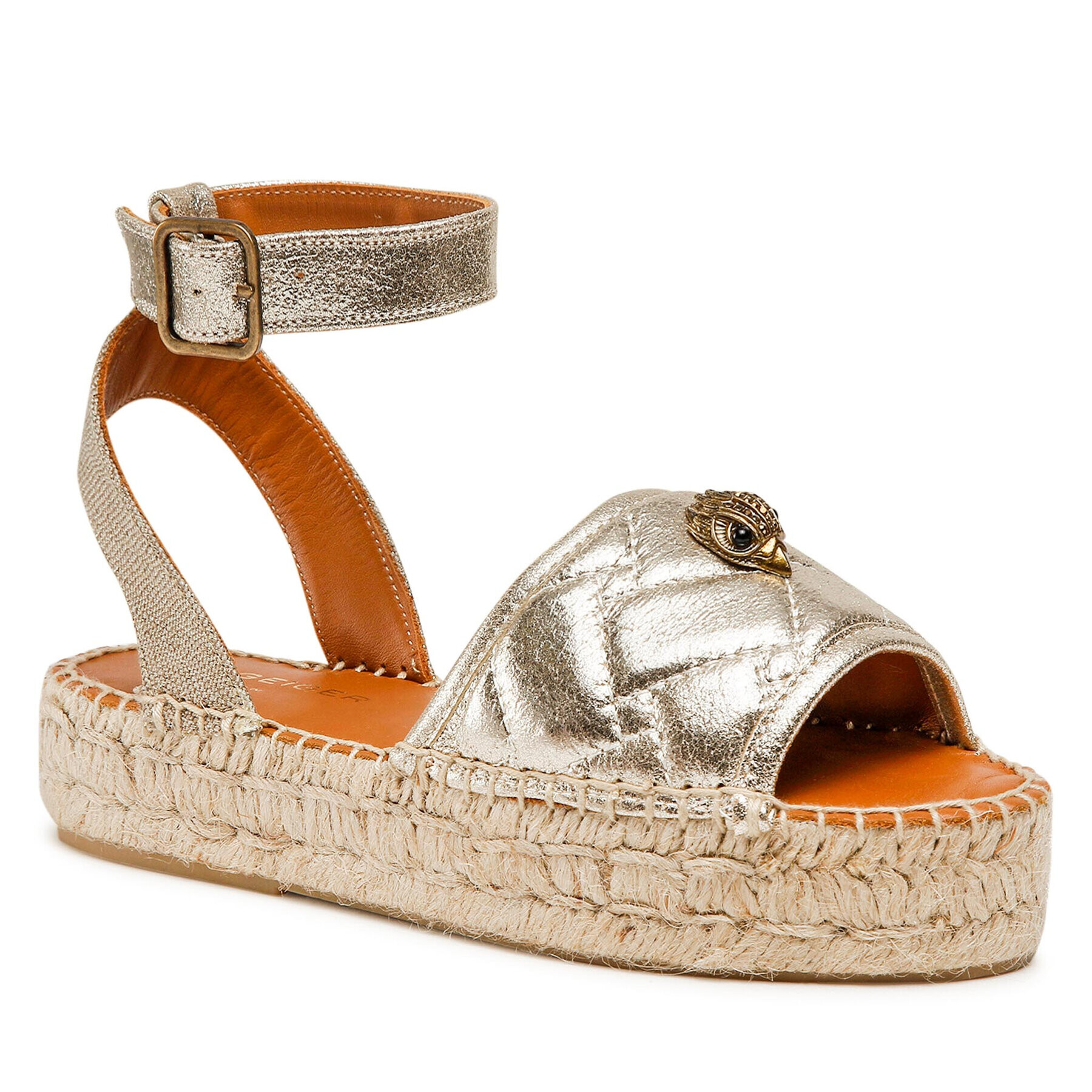Kurt Geiger Еспадрили Morella Eagle Sandal 8879661109 Златист - Pepit.bg