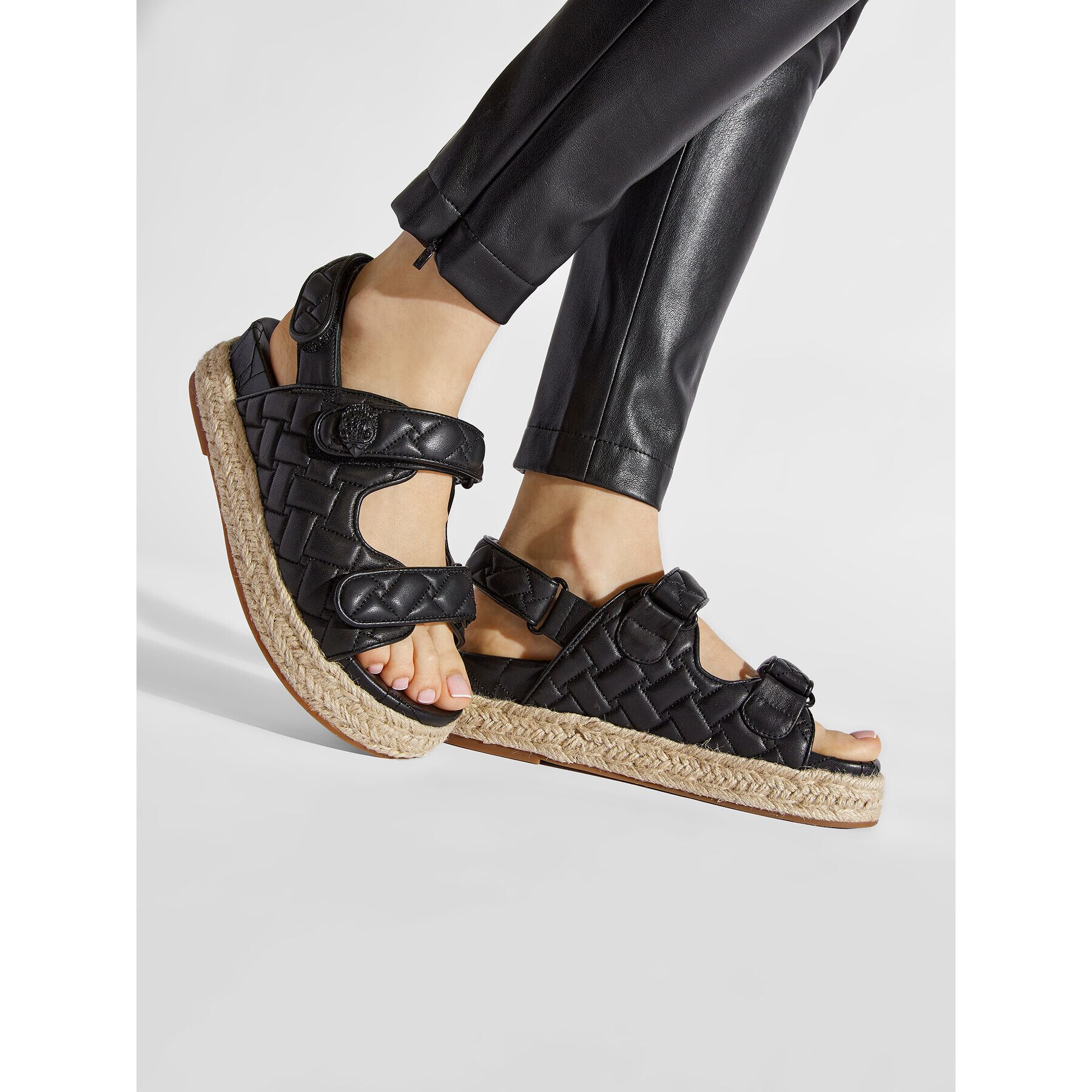 Kurt Geiger Еспадрили Orson Espadrille 8878200109 Черен - Pepit.bg