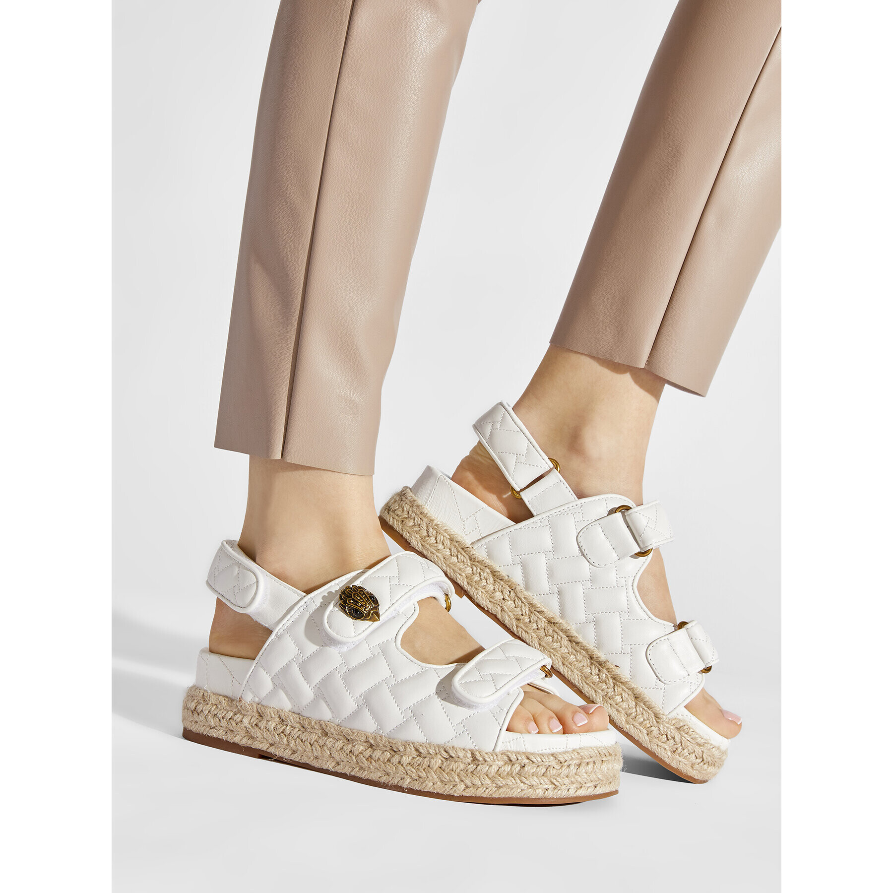 Kurt Geiger Еспадрили Orson Espadrille 8878210109 Бял - Pepit.bg