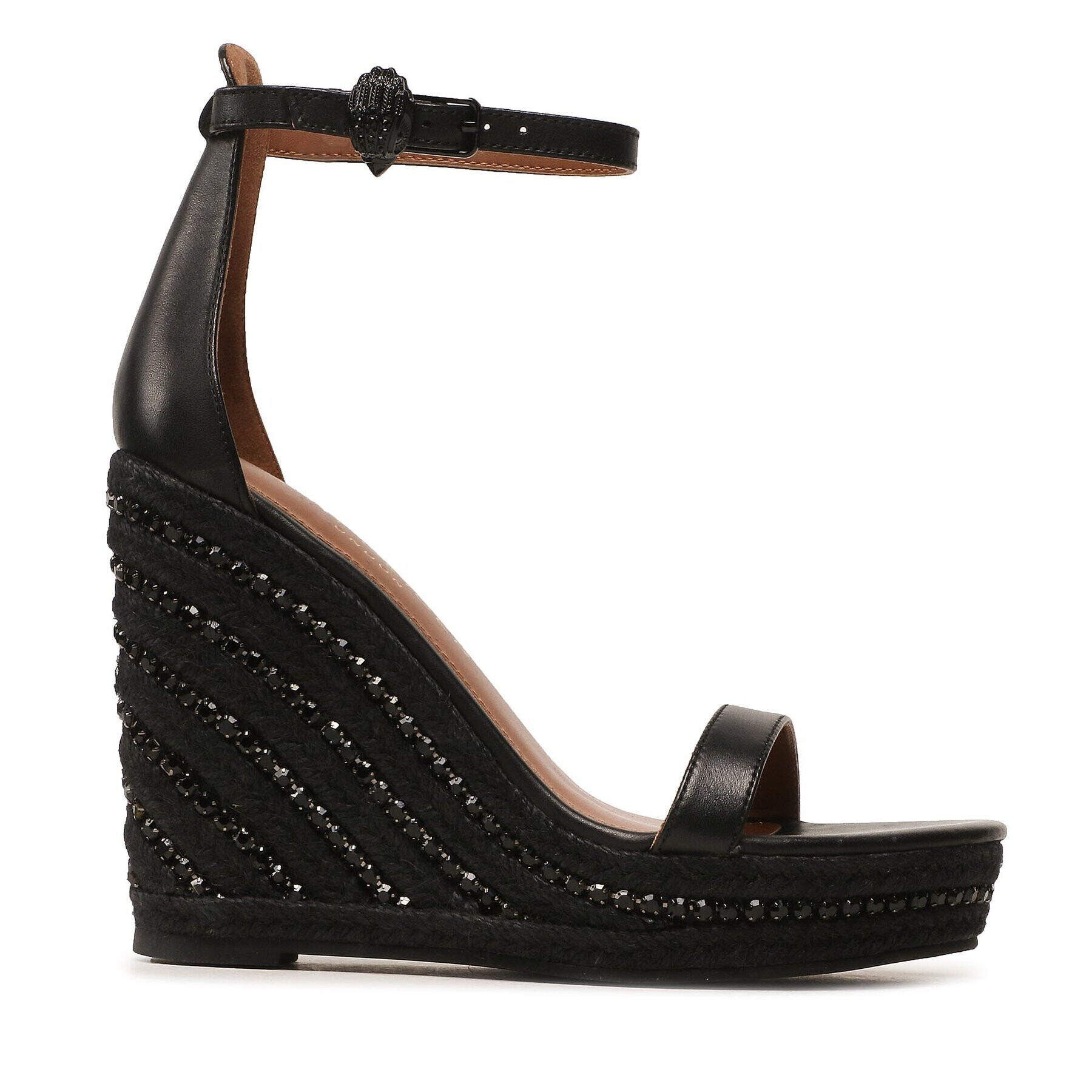 Kurt Geiger Еспадрили Shoreditch Wedge 9783800109 Черен - Pepit.bg