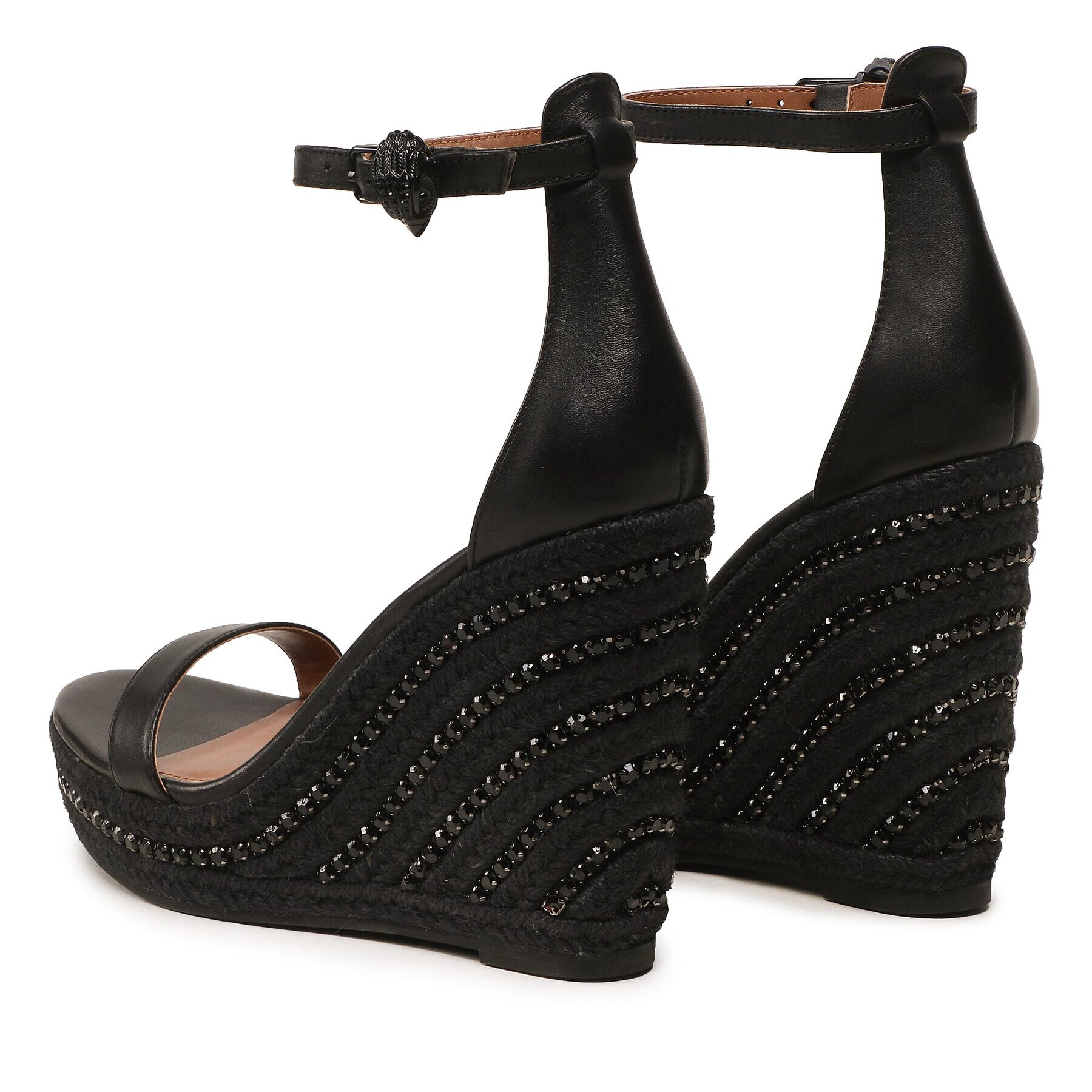 Kurt Geiger Еспадрили Shoreditch Wedge 9783800109 Черен - Pepit.bg