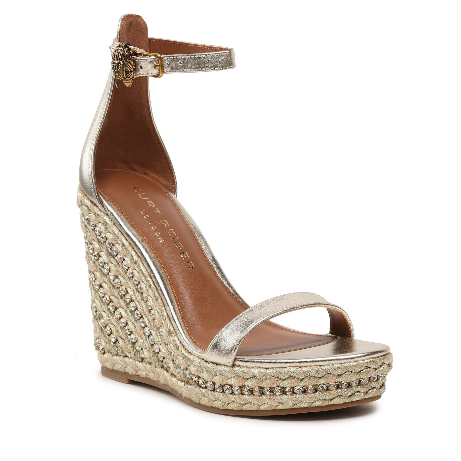 Kurt Geiger Еспадрили Shoreditch Wedge 9783861109 Златист - Pepit.bg