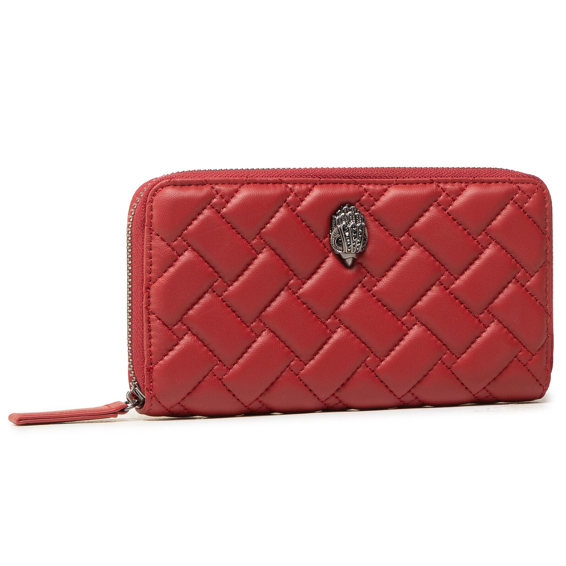 Kurt Geiger Голям дамски портфейл Zip Around Wallet Eagle 1803051109 Червен - Pepit.bg