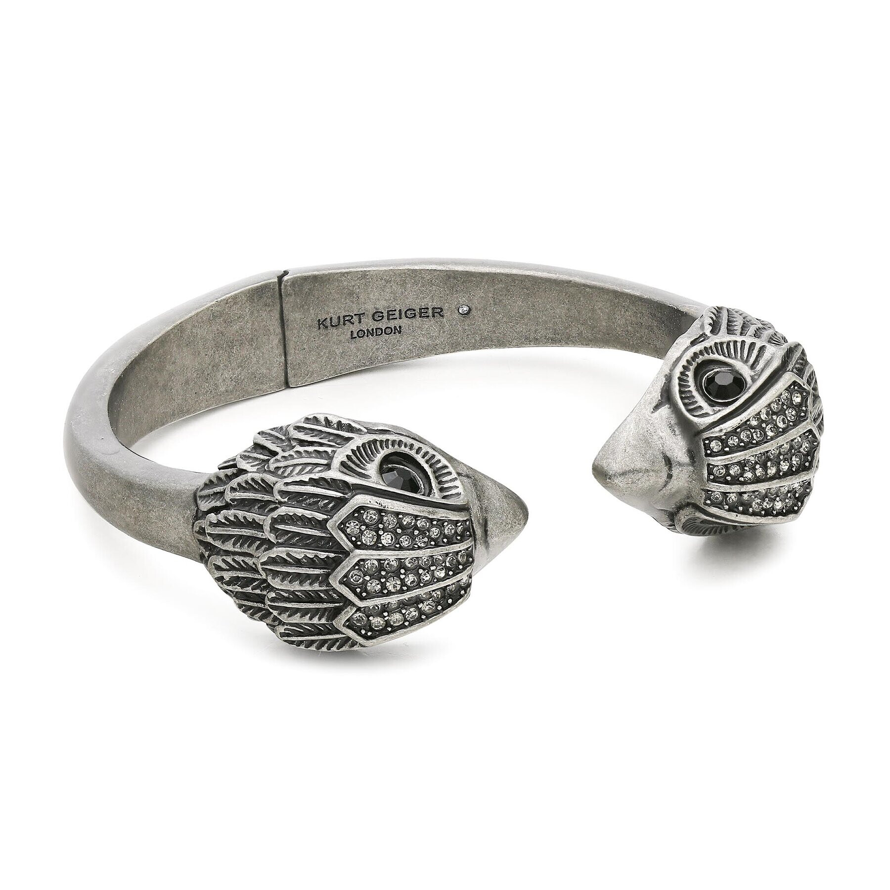 Kurt Geiger Гривна Eagle Xl Hinged Bangle 8837964429 Сив - Pepit.bg