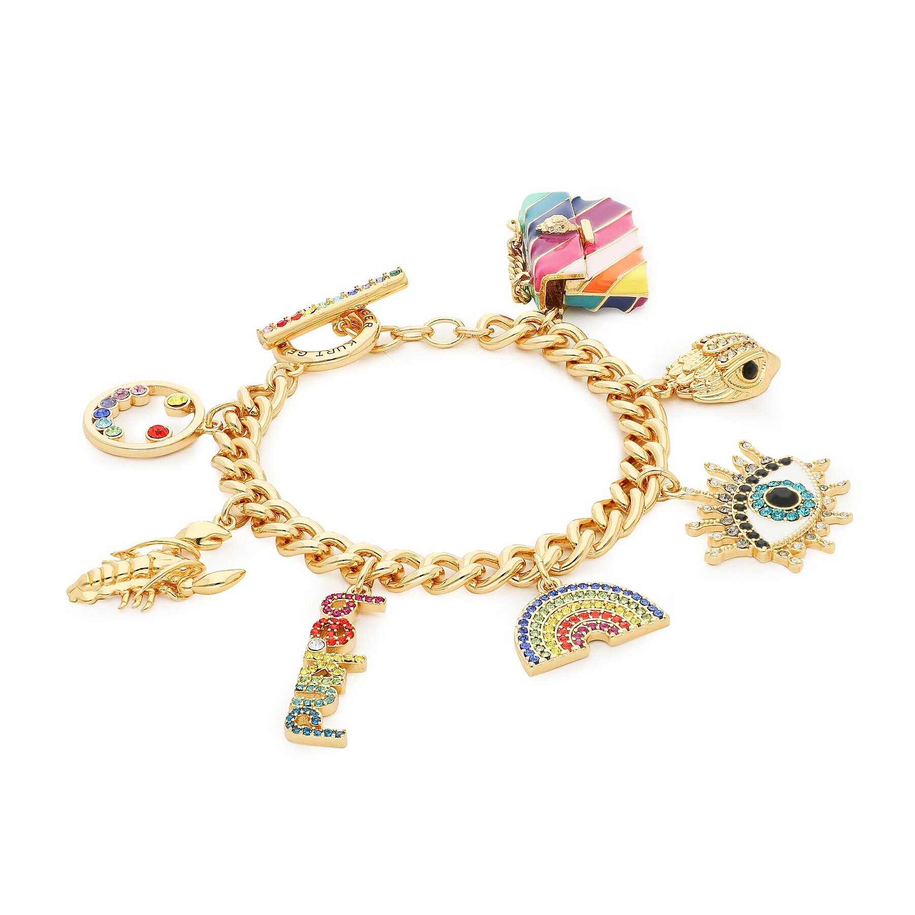 Kurt Geiger Гривна Multi Charms Bracelet 8840761429 Златист - Pepit.bg