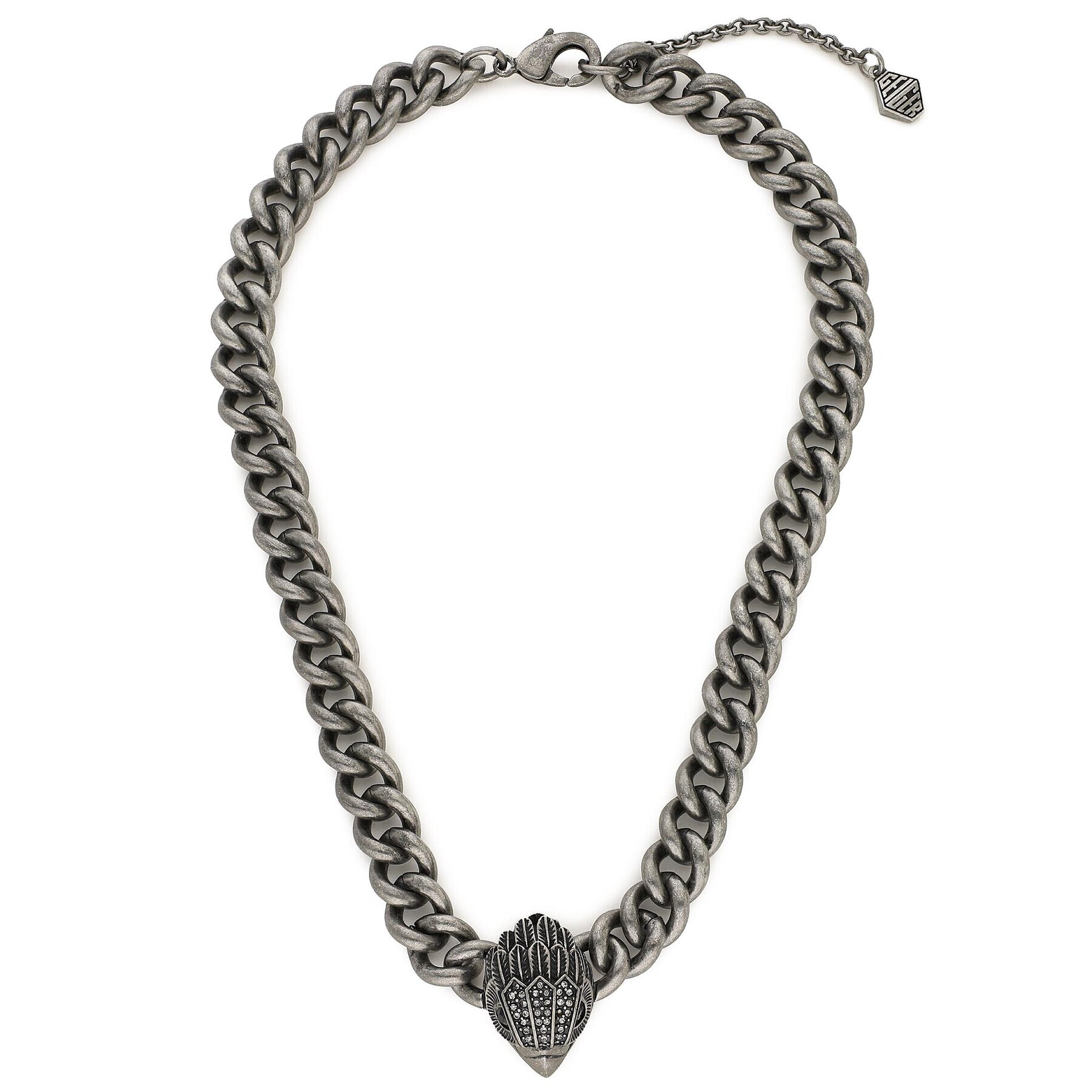 Kurt Geiger Колие Eagle Collar Necklace 8837264429 Сив - Pepit.bg