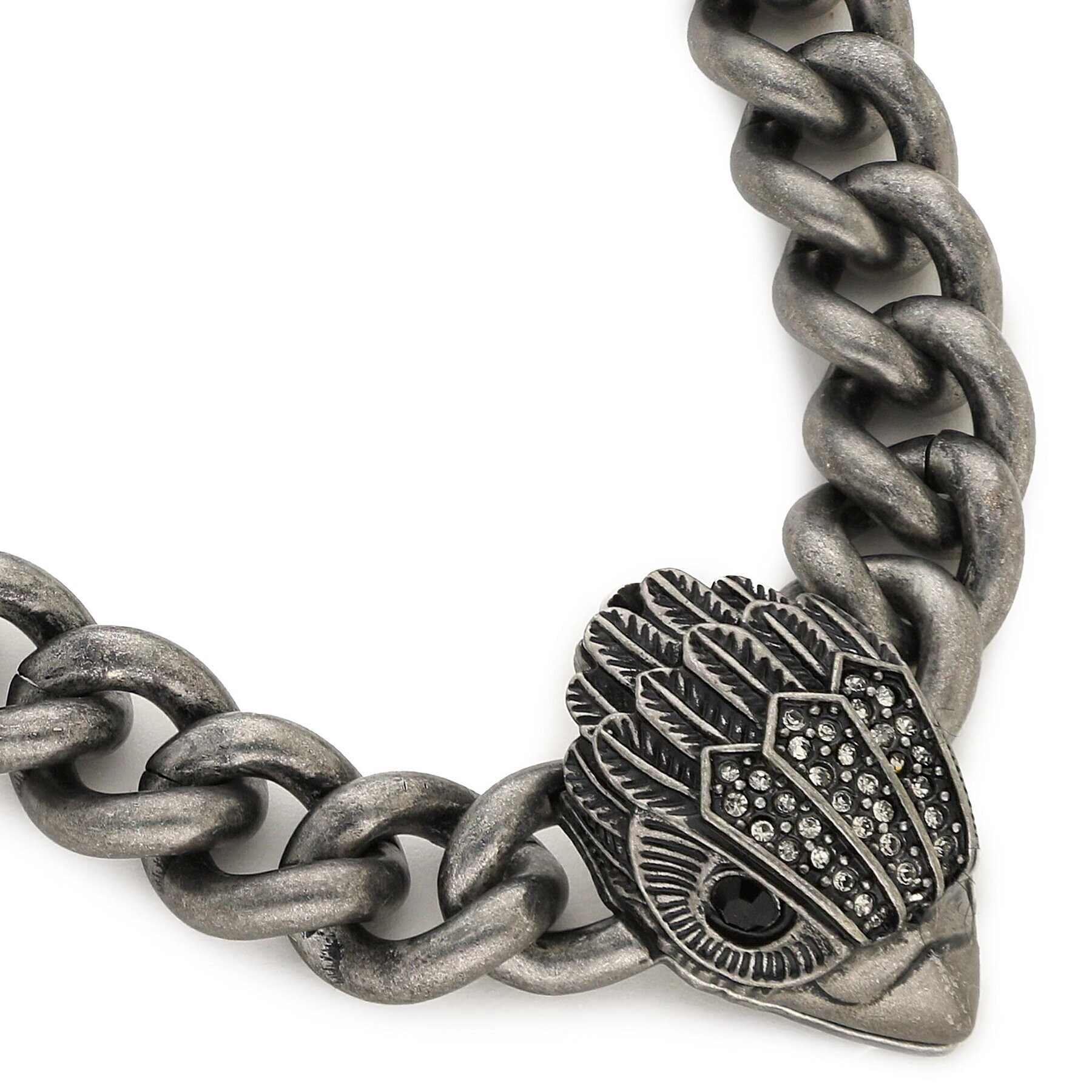 Kurt Geiger Колие Eagle Collar Necklace 8837264429 Сив - Pepit.bg