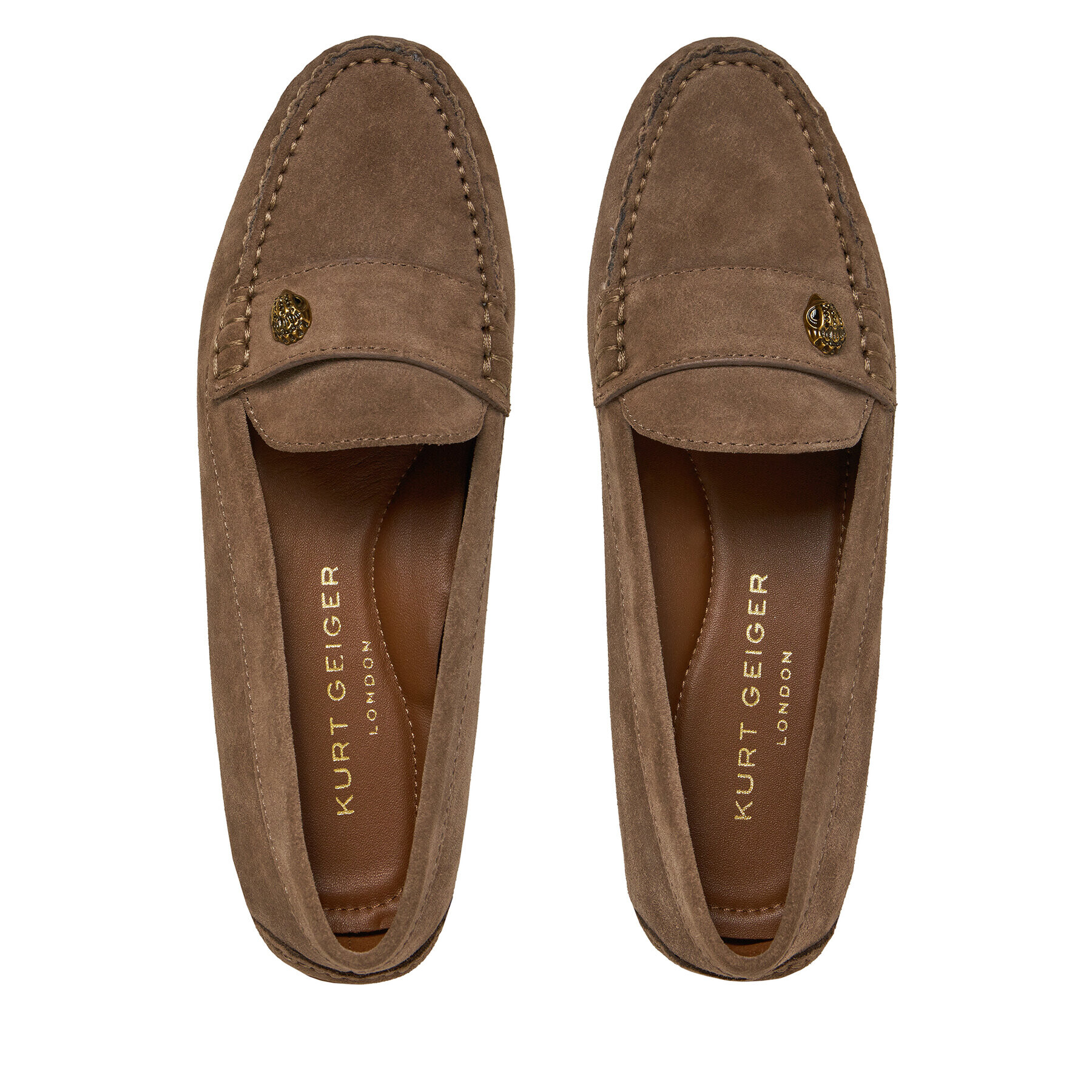 Kurt Geiger Мокасини Eagel Driver 1292947209 Бежов - Pepit.bg