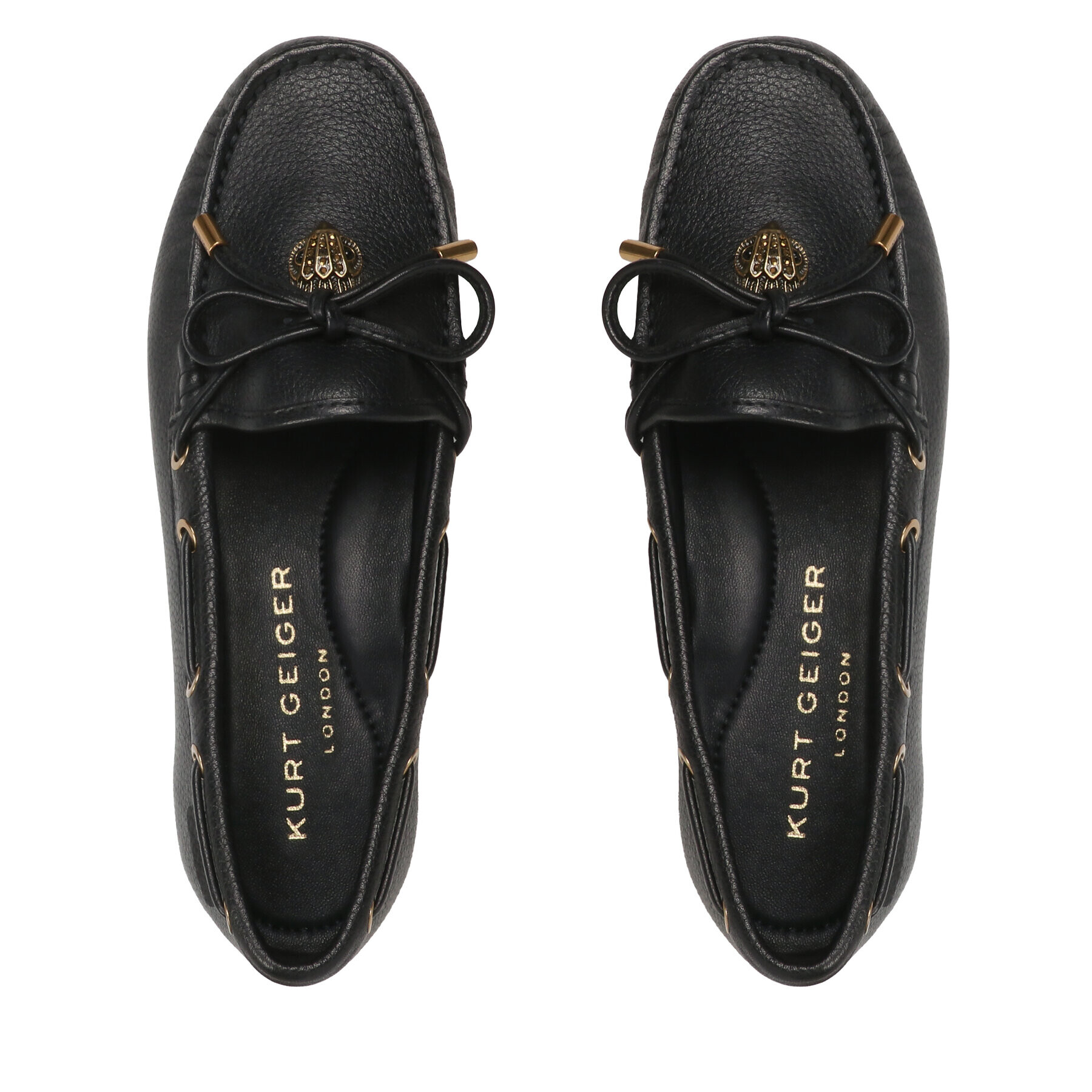 Kurt Geiger Мокасини Eagle Moccasin 9790805109 Черен - Pepit.bg