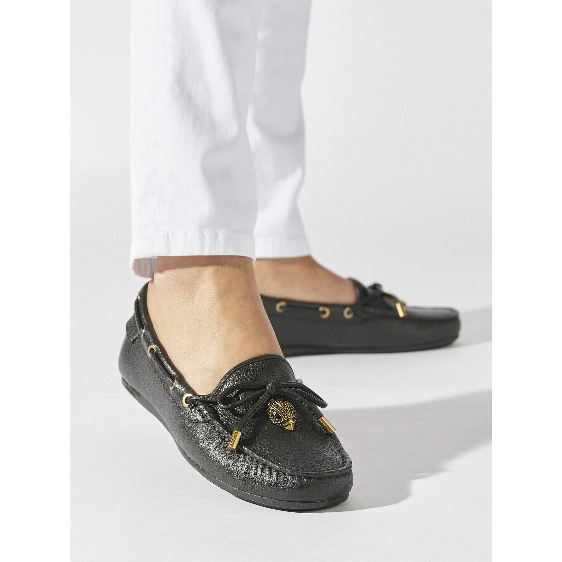 Kurt Geiger Мокасини Eagle Moccasin 9790805109 Черен - Pepit.bg