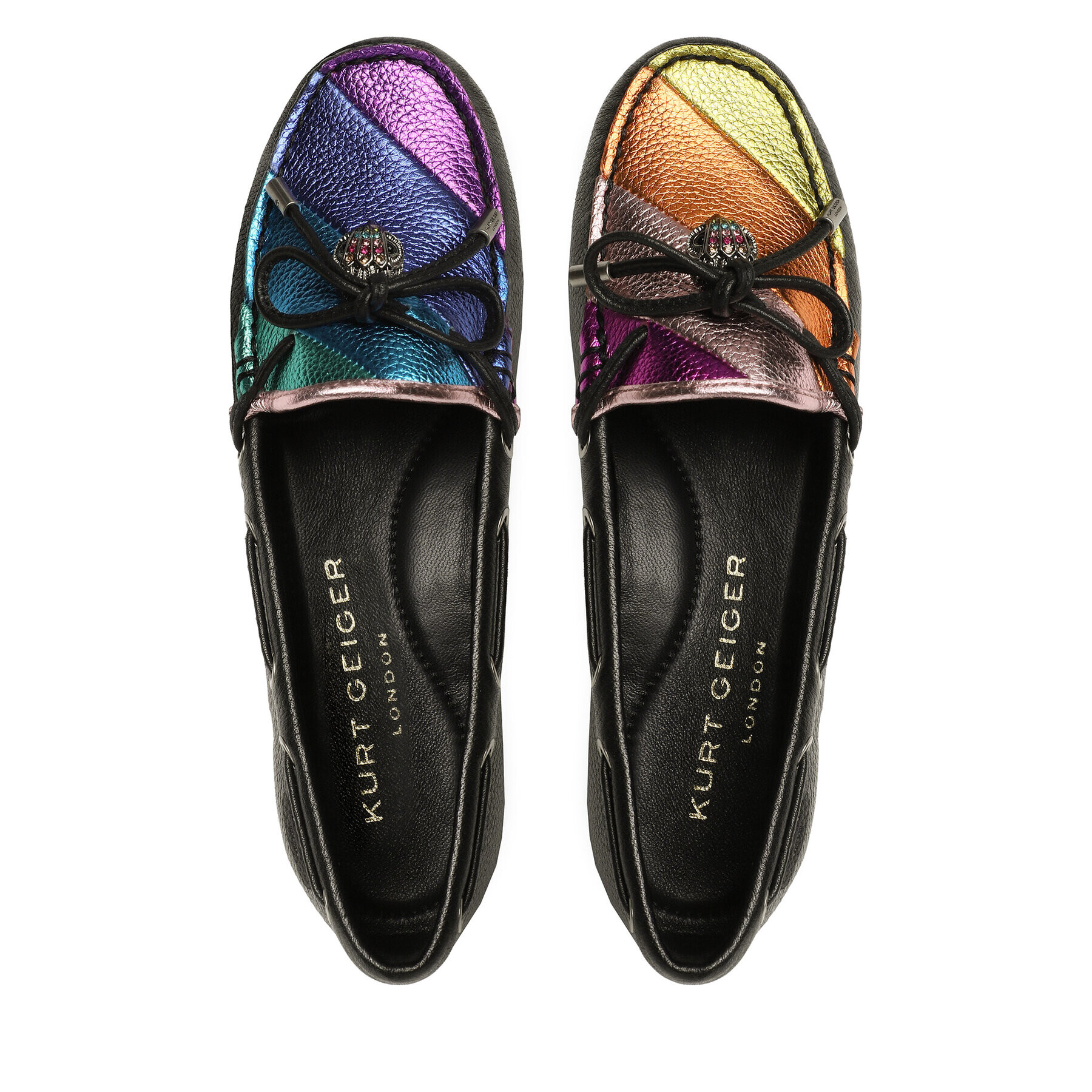 Kurt Geiger Мокасини Eagle Moccasin 9790809109 Черен - Pepit.bg
