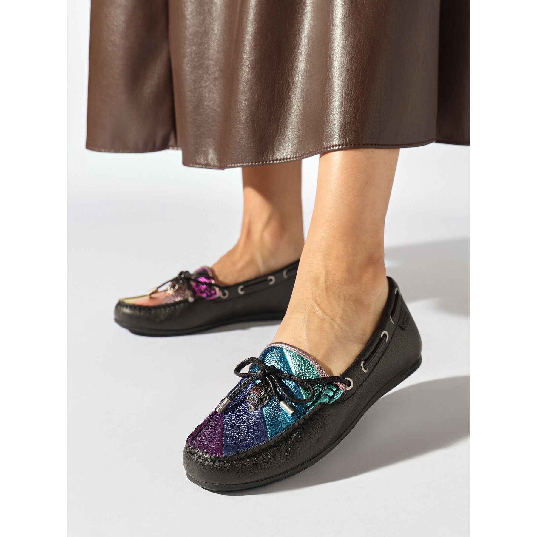 Kurt Geiger Мокасини Eagle Moccasin 9790809109 Черен - Pepit.bg