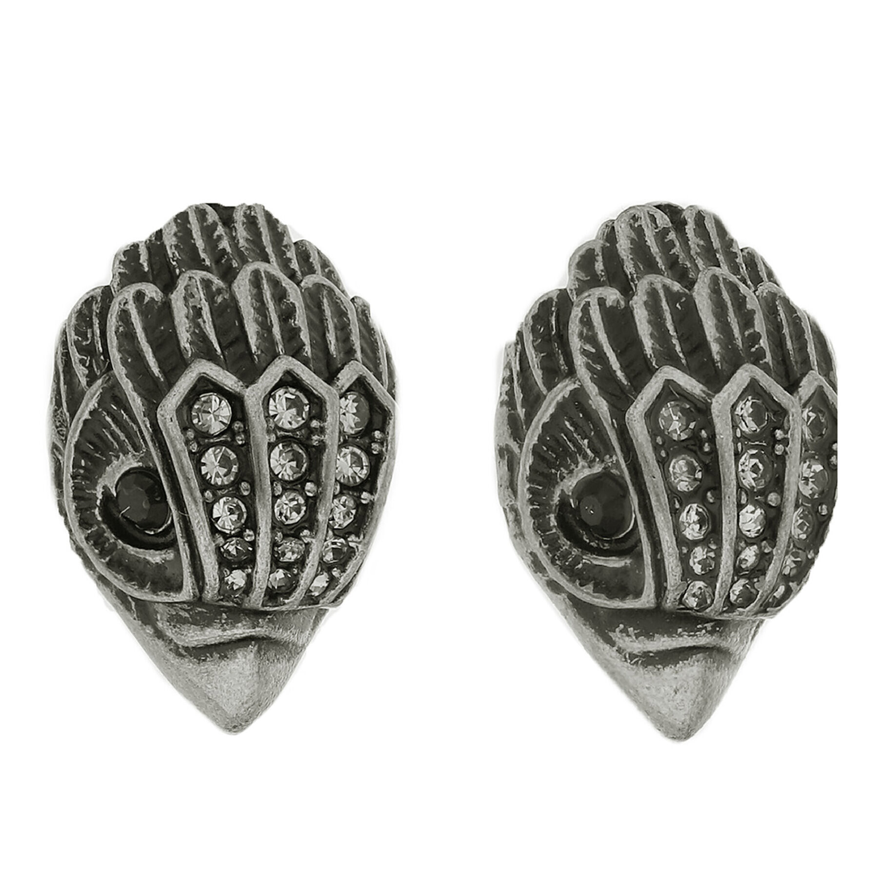 Kurt Geiger Обици Eagle Sm Studs 8837564429 Сив - Pepit.bg