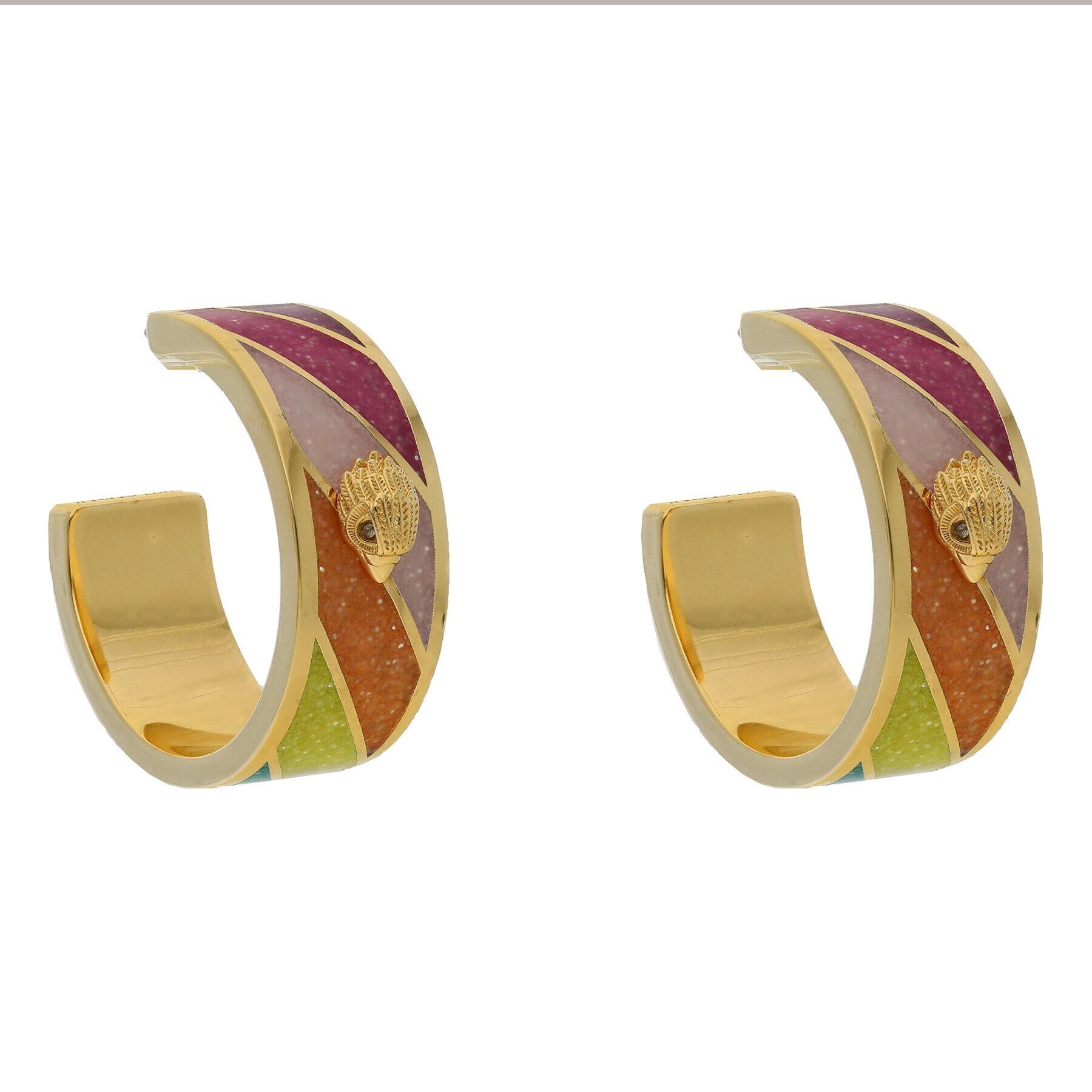 Kurt Geiger Обици Enamel Rainbow Huggies 9401869429 Цветен - Pepit.bg