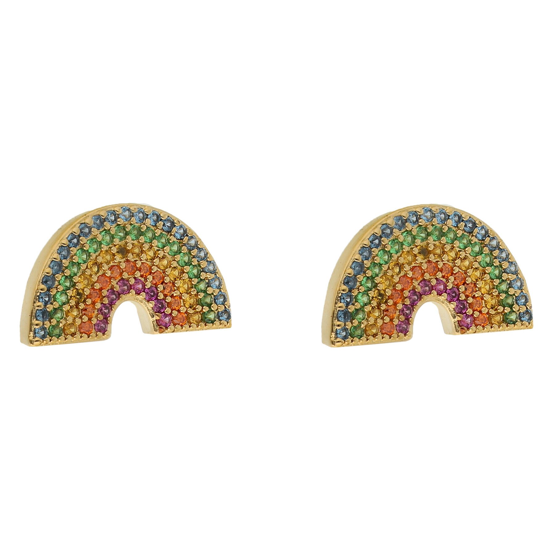Kurt Geiger Обици Rainbow Studs 8842961429 Златист - Pepit.bg