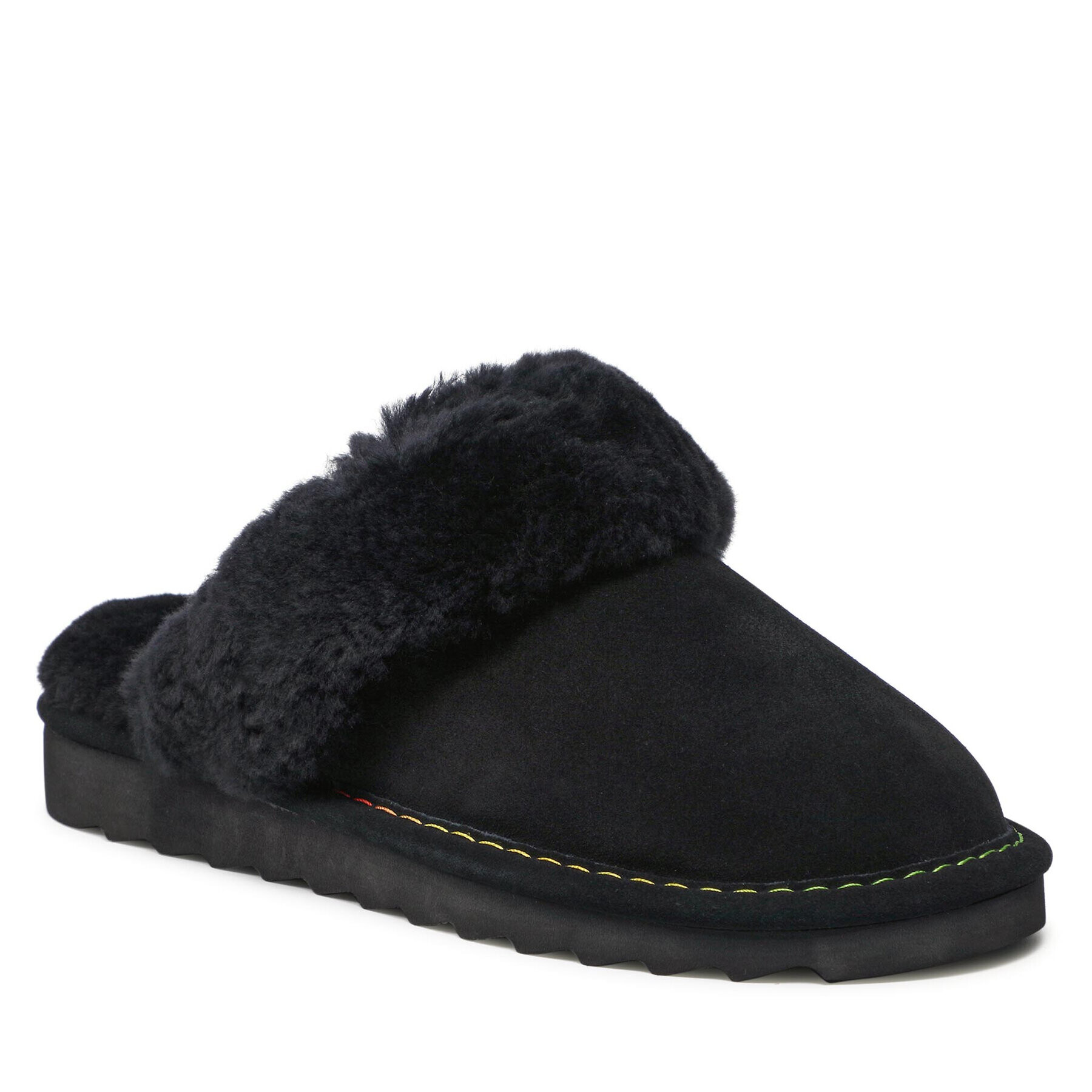 Kurt Geiger Пантофи Cosy Stitch 7754300109 Черен - Pepit.bg