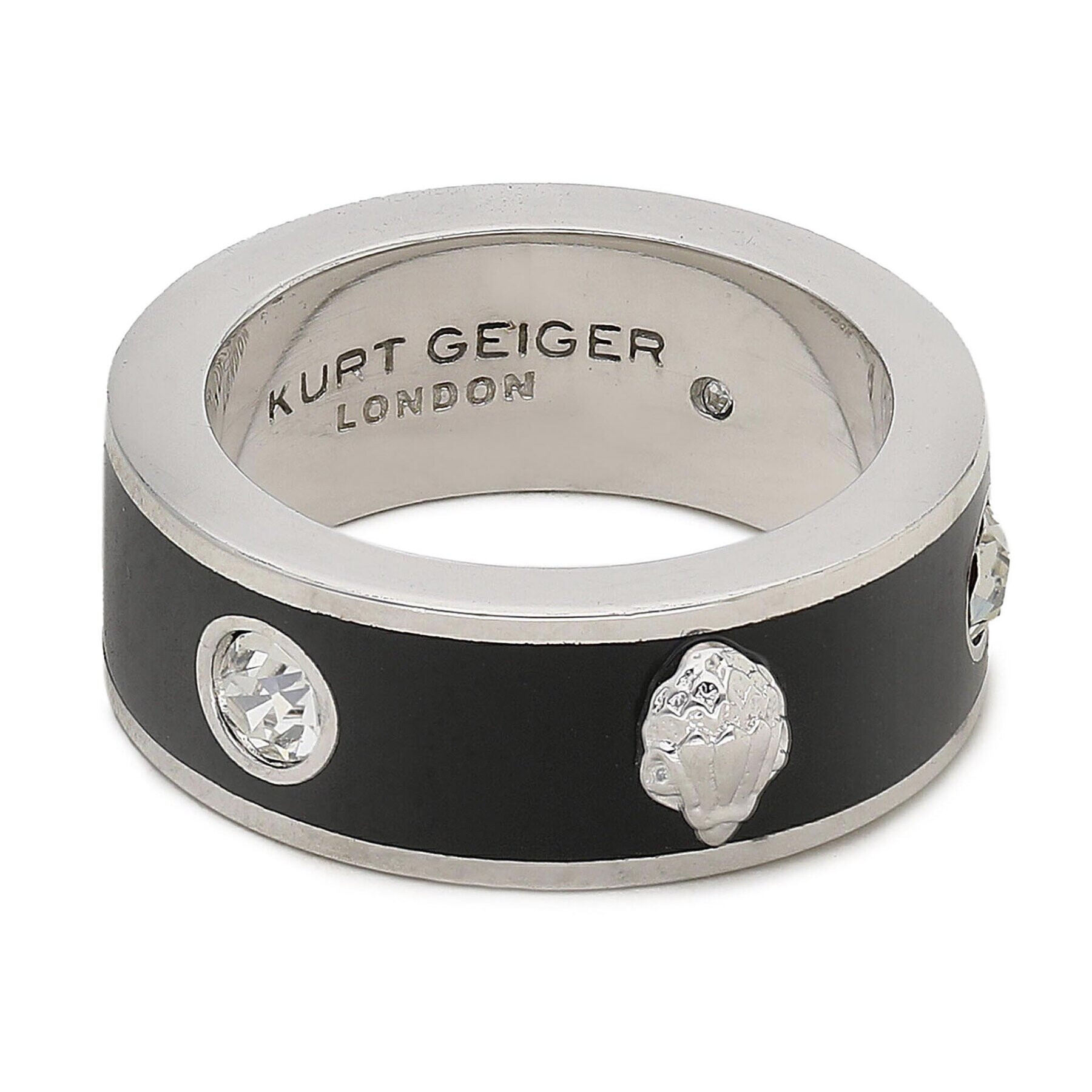Kurt Geiger Пръстен Enamel Eagle Ring 8838305429 Черен - Pepit.bg