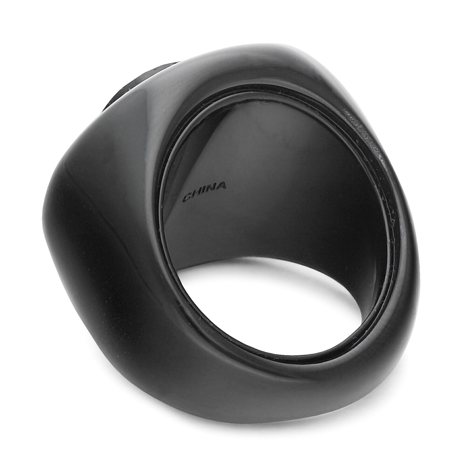 Kurt Geiger Пръстен Round Resin Ring 8843300429 Черен - Pepit.bg