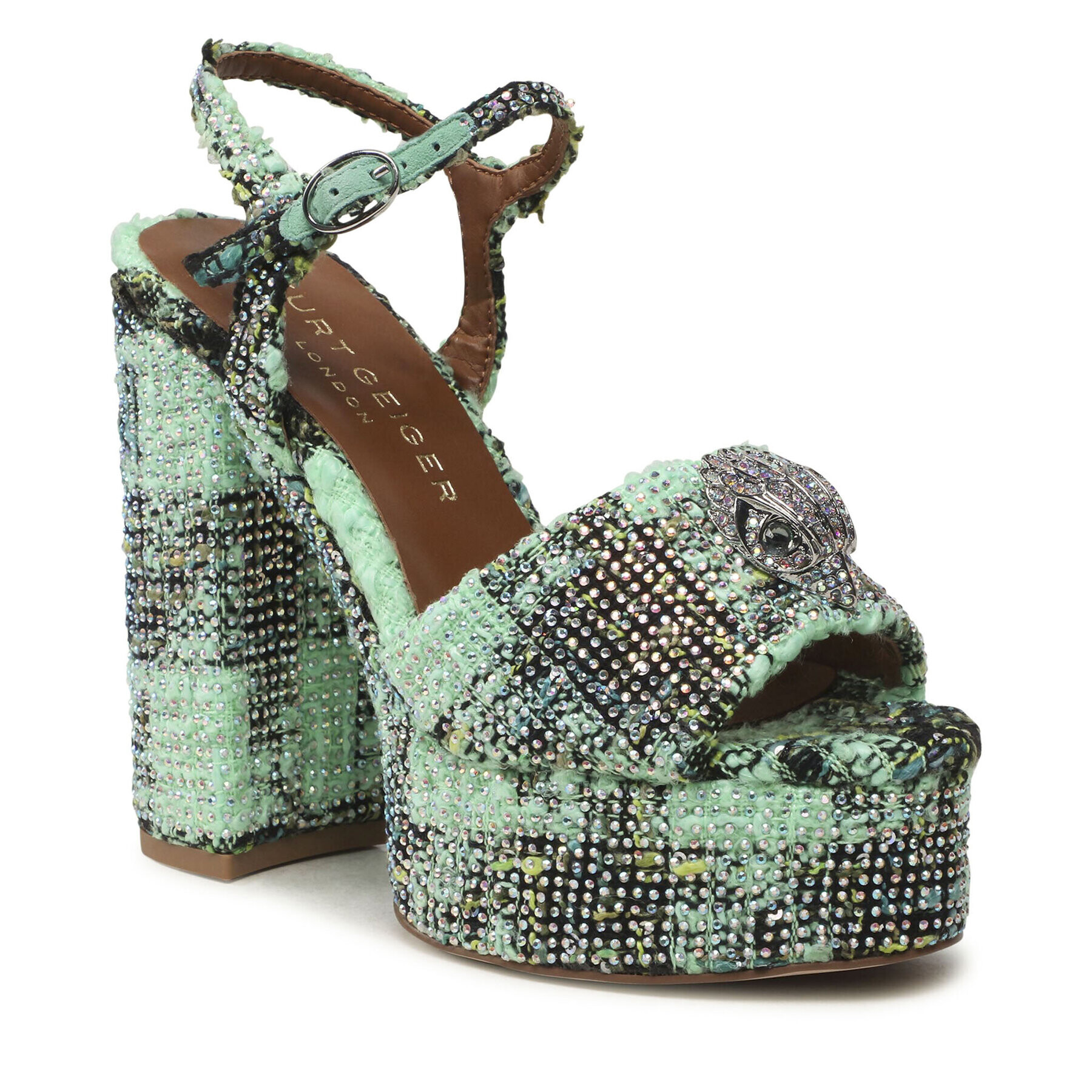 Kurt Geiger Сандали 225-Kensington Platform Sdl 9798875609 Зелен - Pepit.bg
