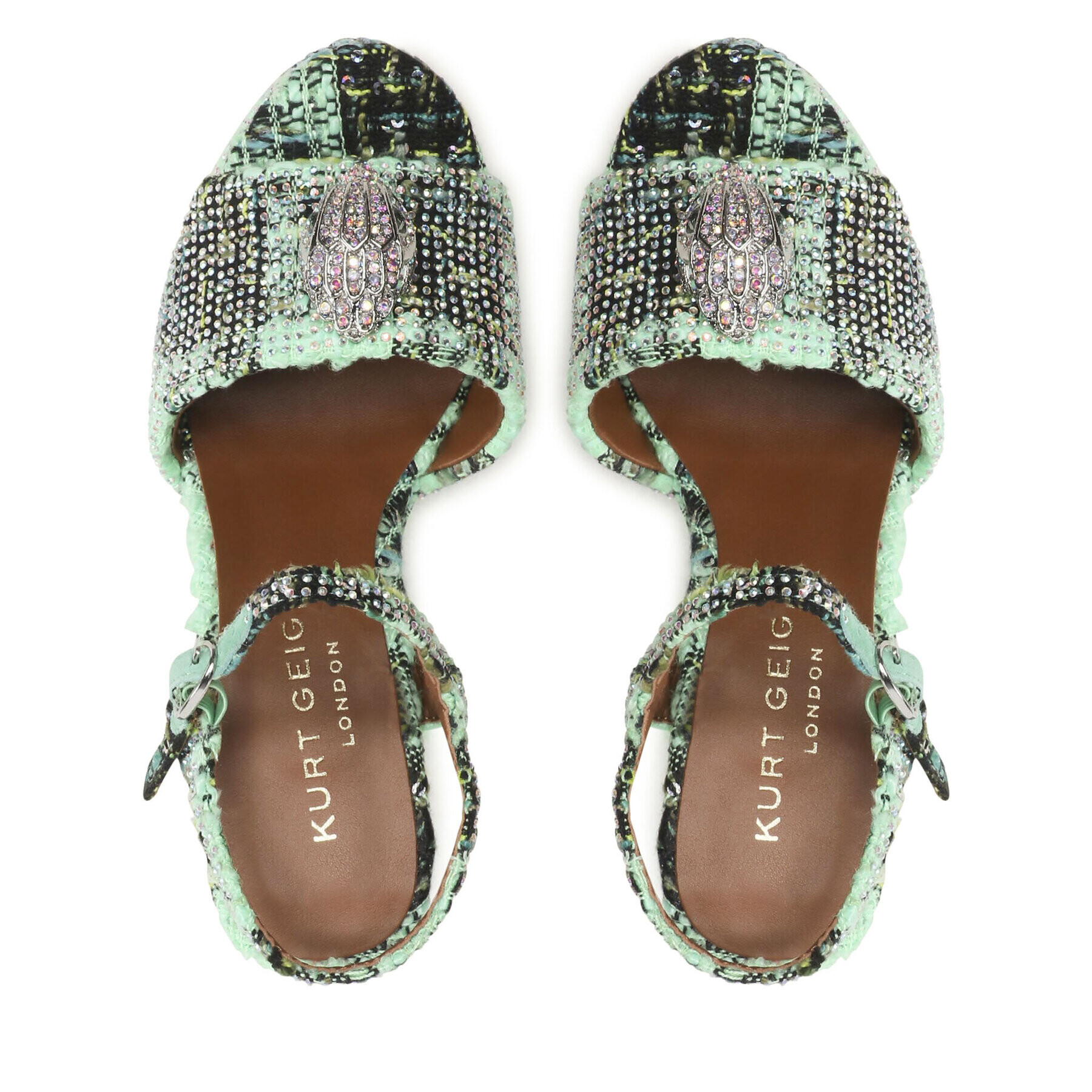 Kurt Geiger Сандали 225-Kensington Platform Sdl 9798875609 Зелен - Pepit.bg