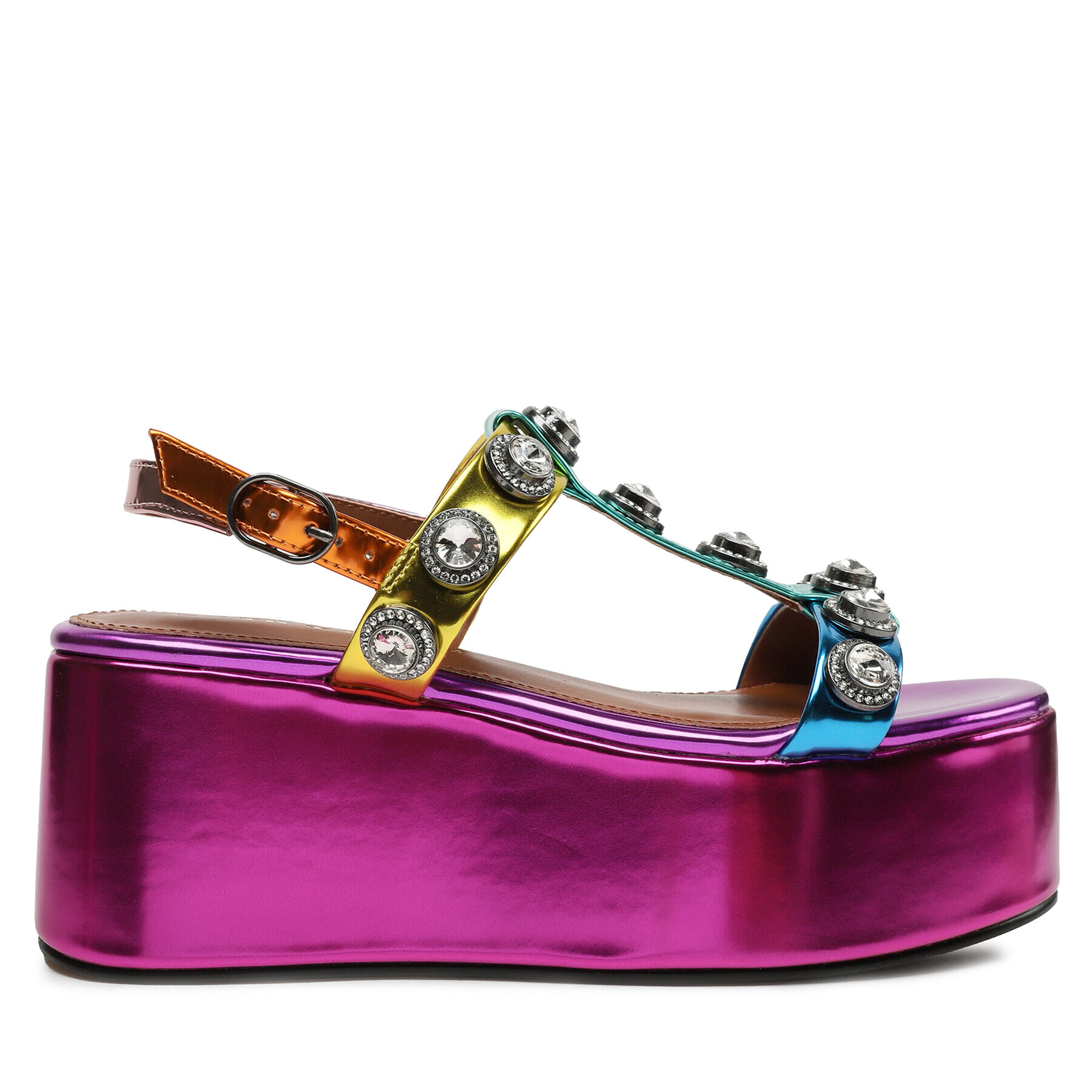 Kurt Geiger Сандали 225-Octavia Platform 9991369109 Цветен - Pepit.bg