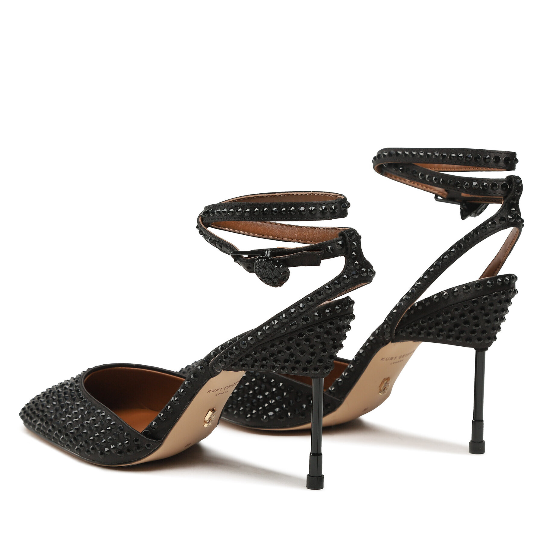 Kurt Geiger Сандали Bond 90 Ankle Close Toe 9559400609 Черен - Pepit.bg