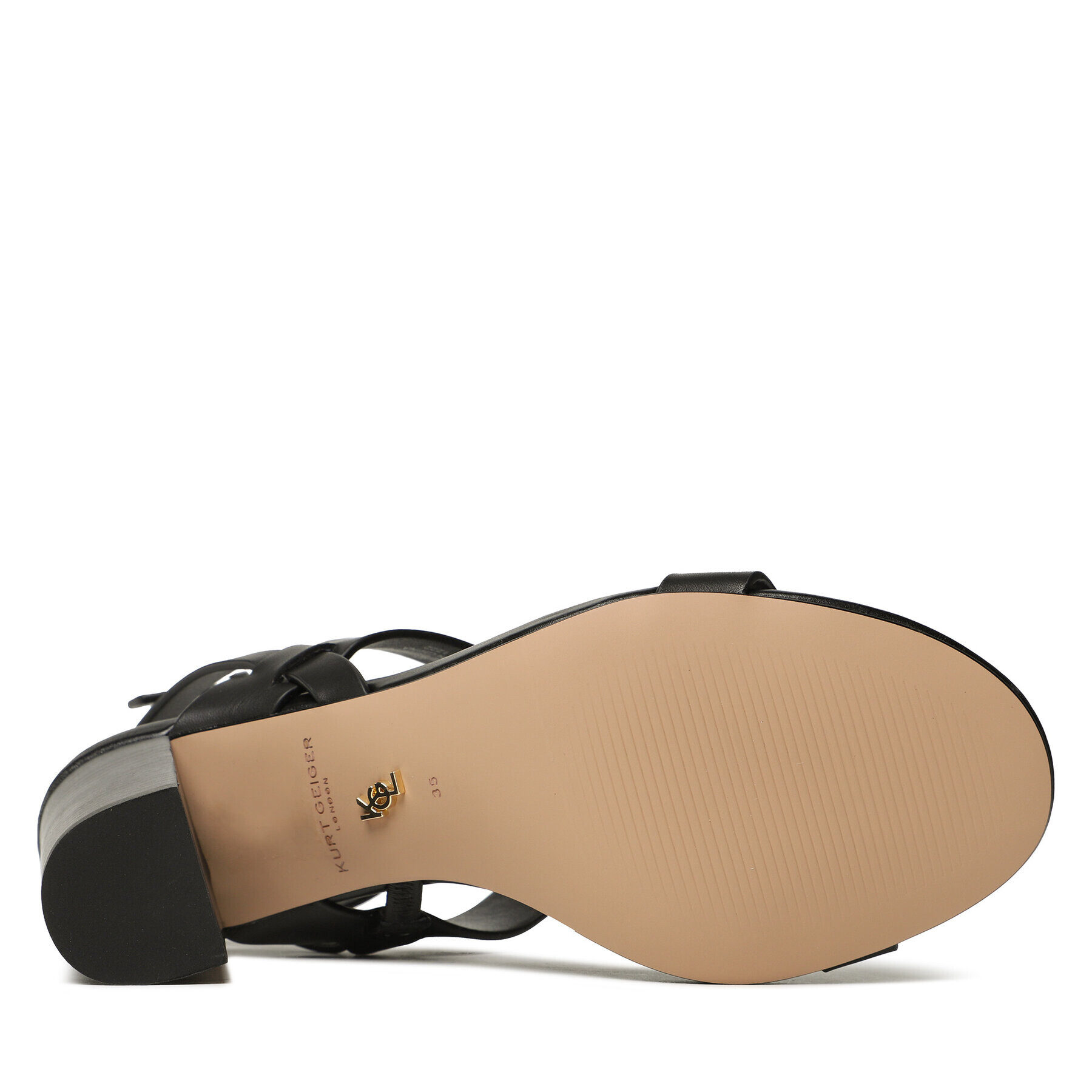 Kurt Geiger Сандали Hampton T-Bar Block 9791100109 Черен - Pepit.bg