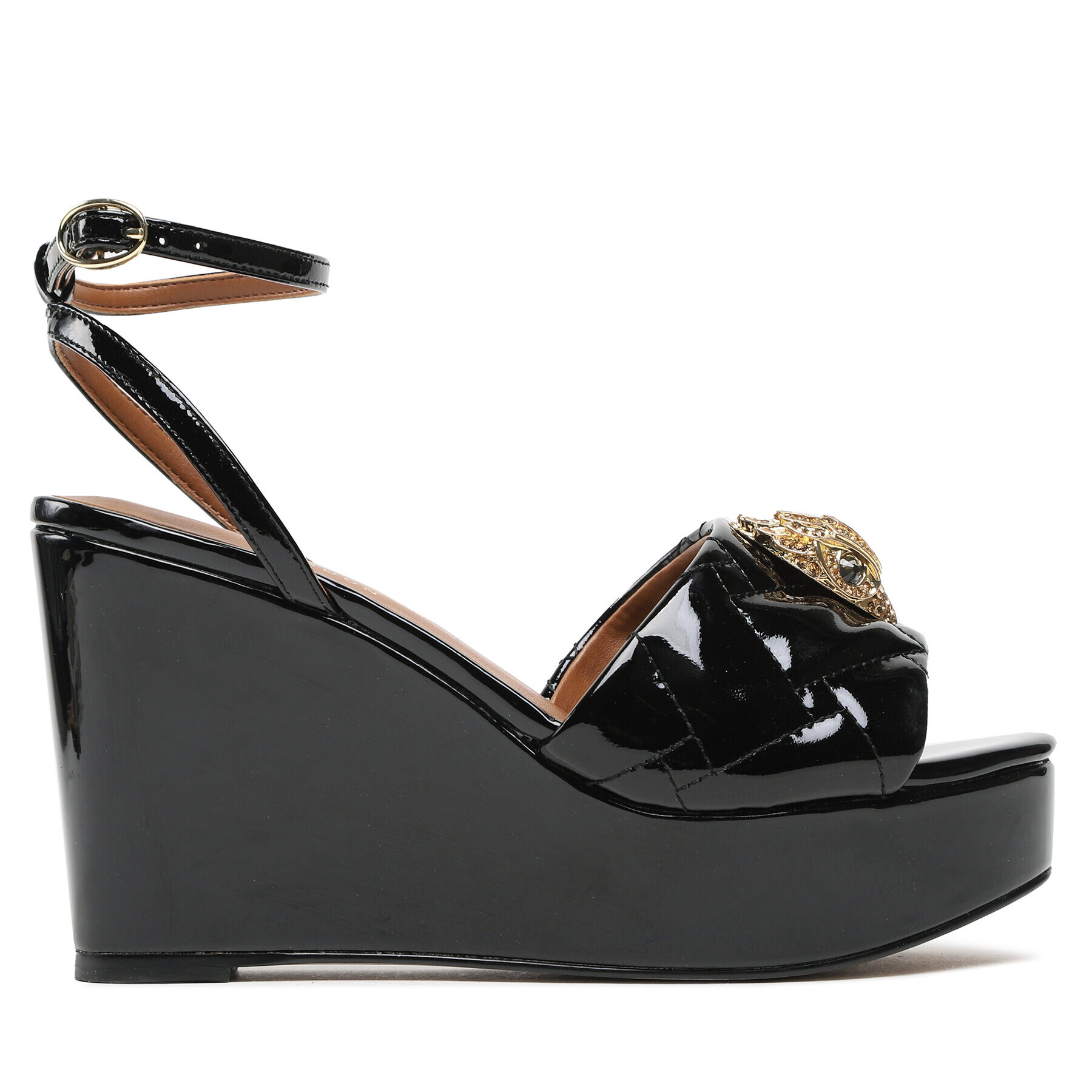 Kurt Geiger Сандали Kensington Wedge 9571100309 Черен - Pepit.bg
