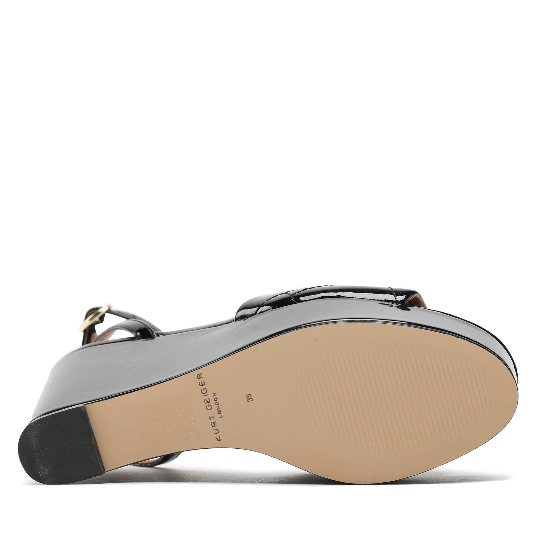 Kurt Geiger Сандали Kensington Wedge 9571100309 Черен - Pepit.bg