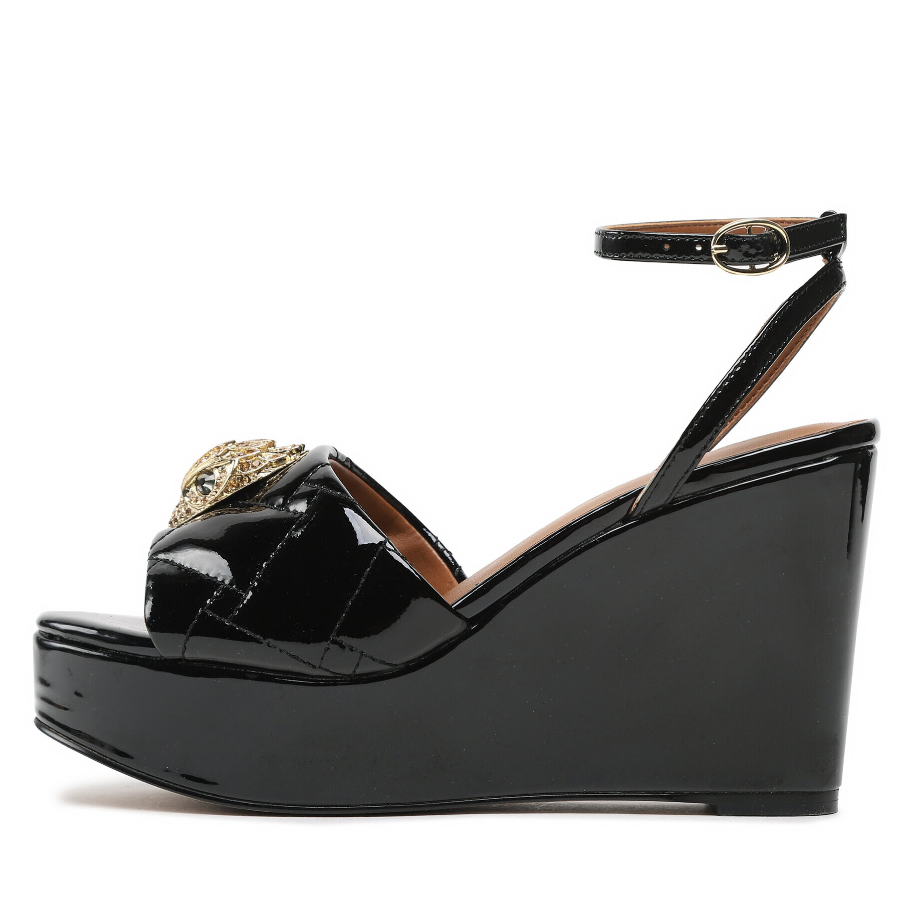 Kurt Geiger Сандали Kensington Wedge 9571100309 Черен - Pepit.bg
