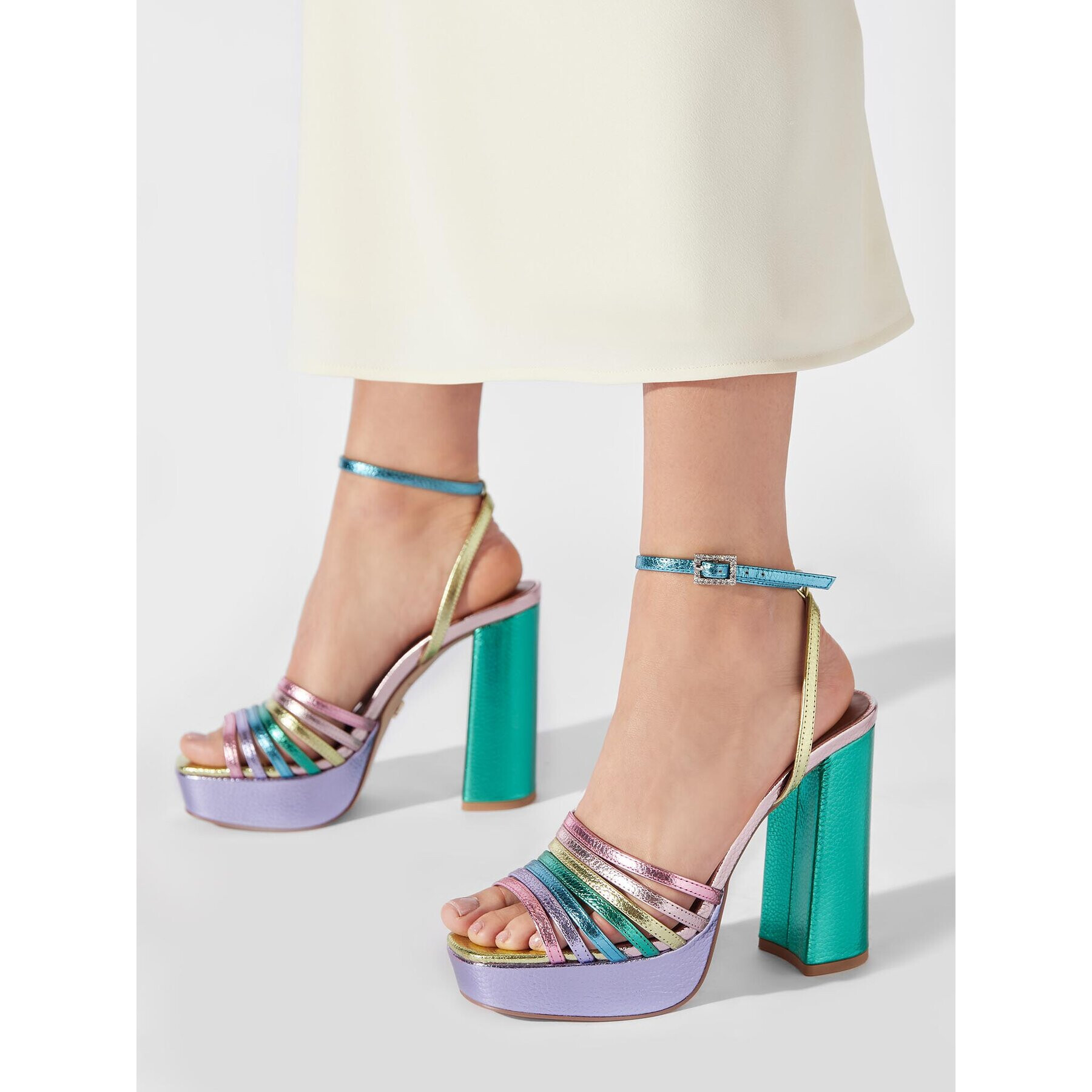 Kurt Geiger Сандали Pierra Platform Sandal 8882265109 Цветен - Pepit.bg