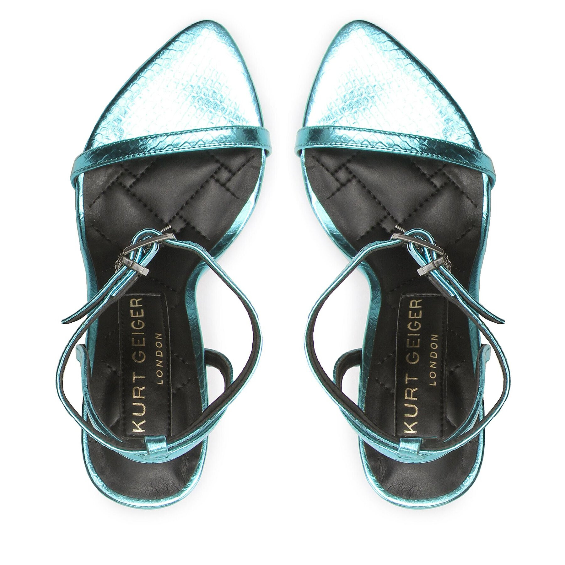 Kurt Geiger Сандали Shoreditch Sandal 8881387719 Син - Pepit.bg