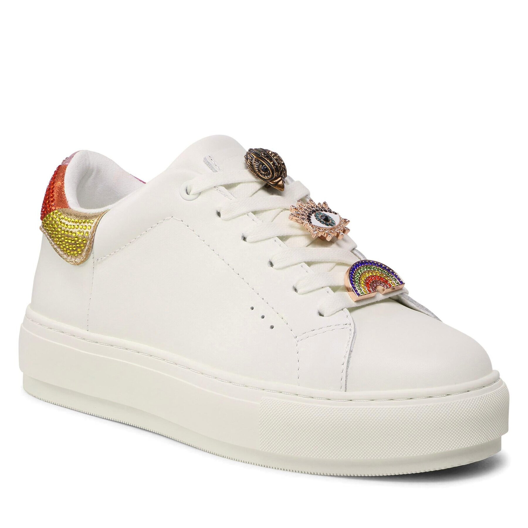 Kurt Geiger Сникърси 225-Laney Eagle 3829715109 Бял - Pepit.bg