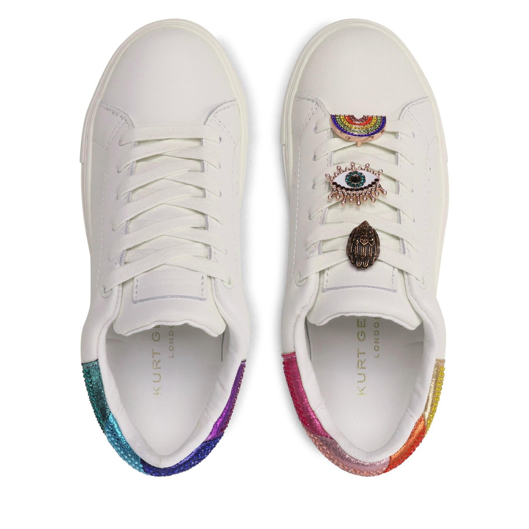 Kurt Geiger Сникърси 225-Laney Eagle 3829715109 Бял - Pepit.bg