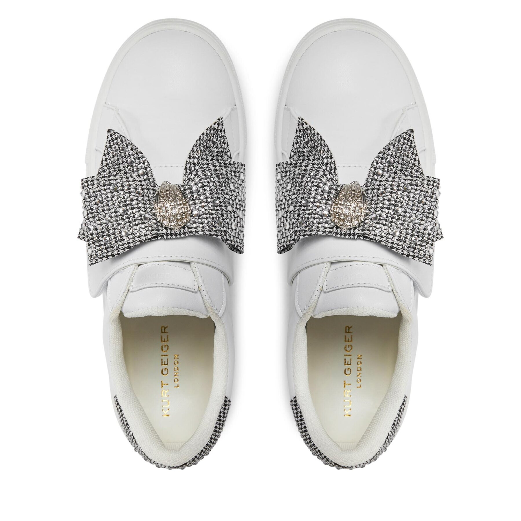 Kurt Geiger Сникърси 720-Mini Laney Bow 0122967109 Сребрист - Pepit.bg