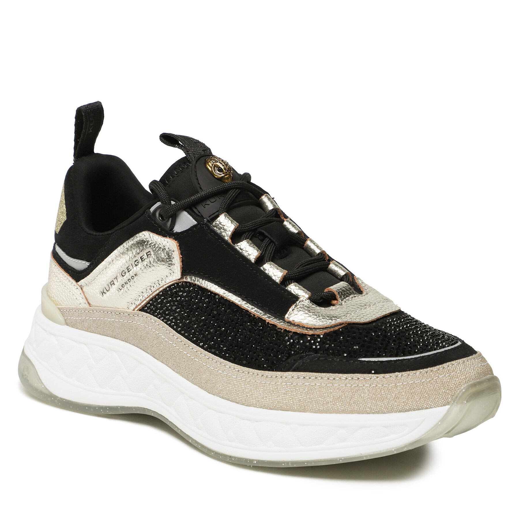 Kurt Geiger Сникърси Kensington Sneaker 9820002169 Черен - Pepit.bg