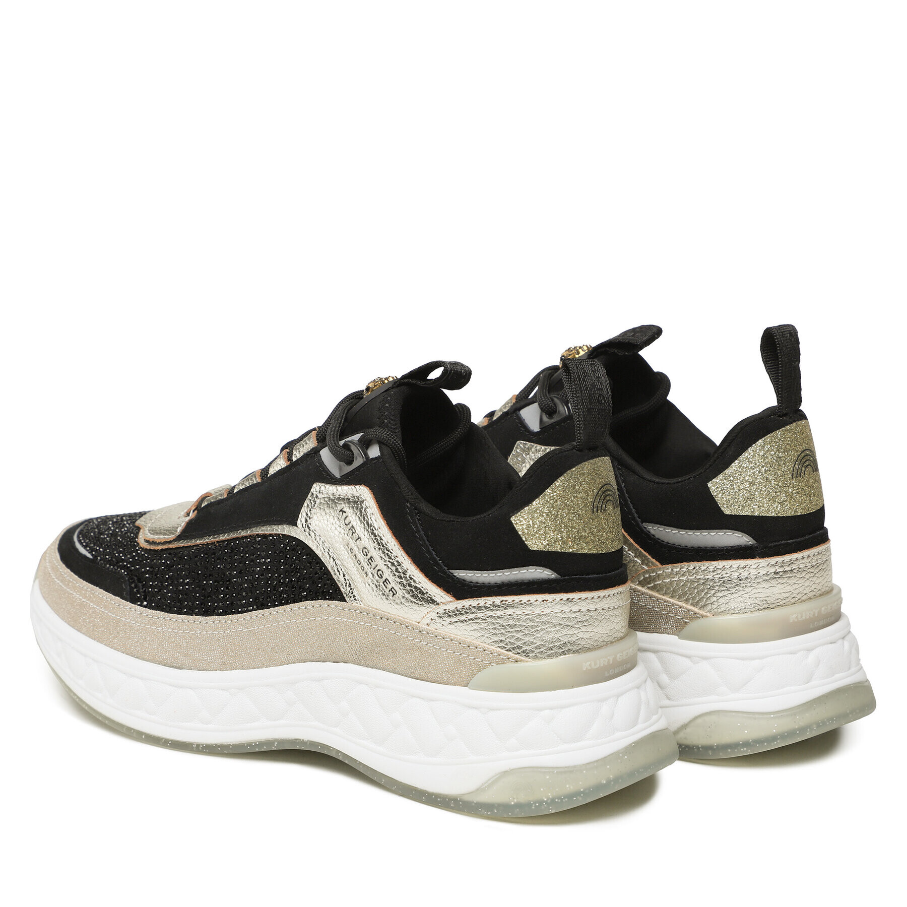 Kurt Geiger Сникърси Kensington Sneaker 9820002169 Черен - Pepit.bg