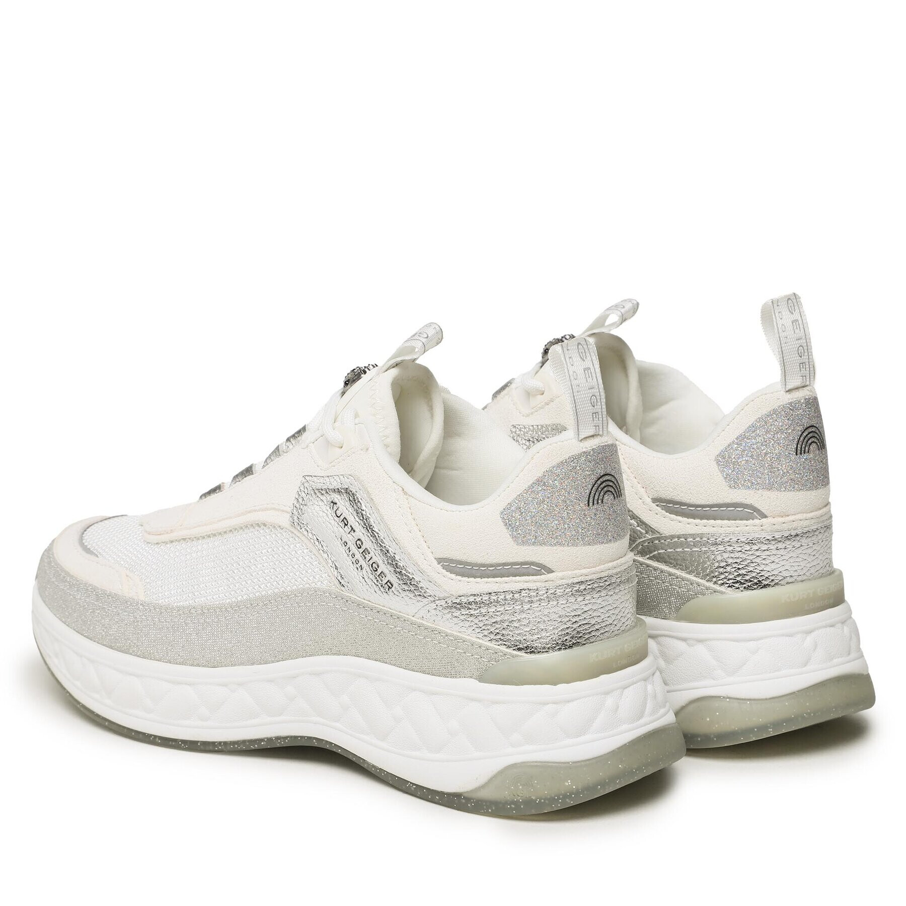 Kurt Geiger Сникърси Kensington Sneaker 9820015169 Бял - Pepit.bg