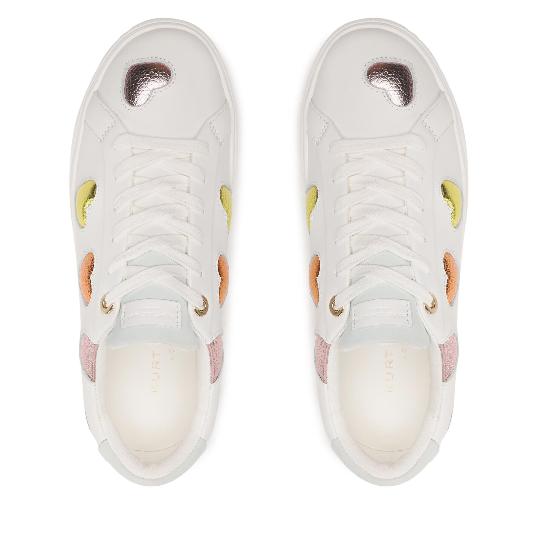 Kurt Geiger Сникърси Lane Love 3203069109 Бял - Pepit.bg