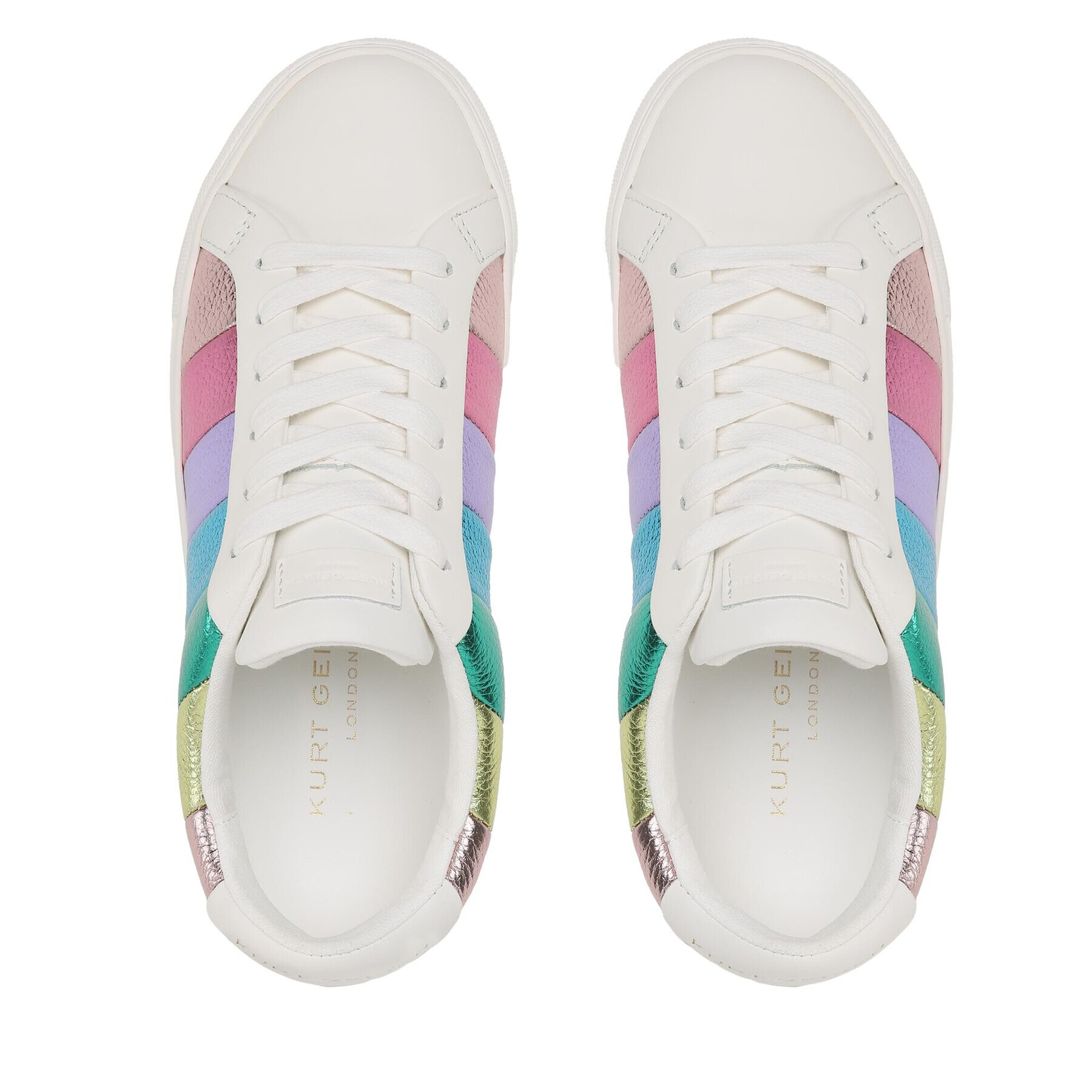 Kurt Geiger Сникърси Lane Stripe 9819865109 Бял - Pepit.bg