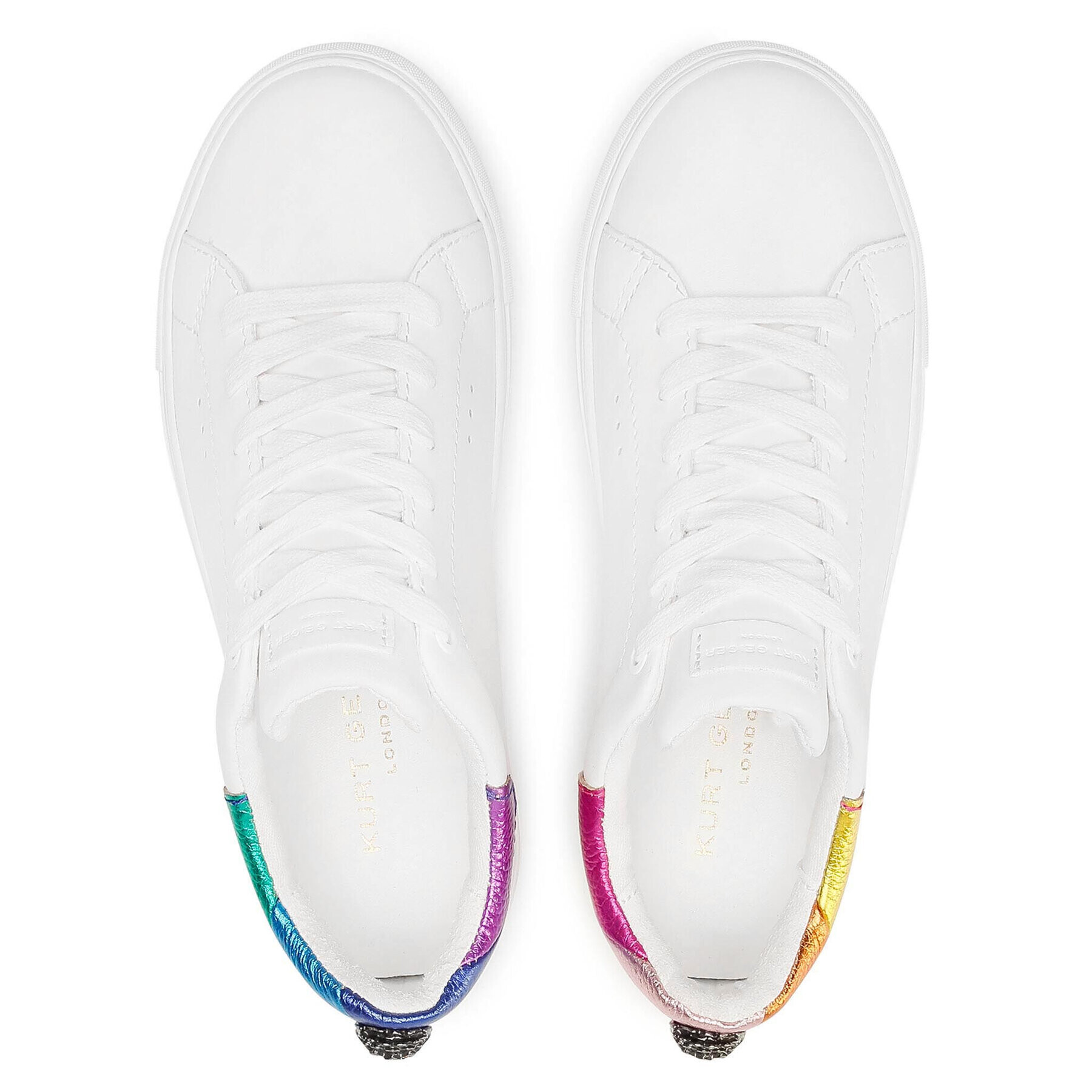 Kurt Geiger Сникърси Laney Eagle 3829769109 Бял - Pepit.bg