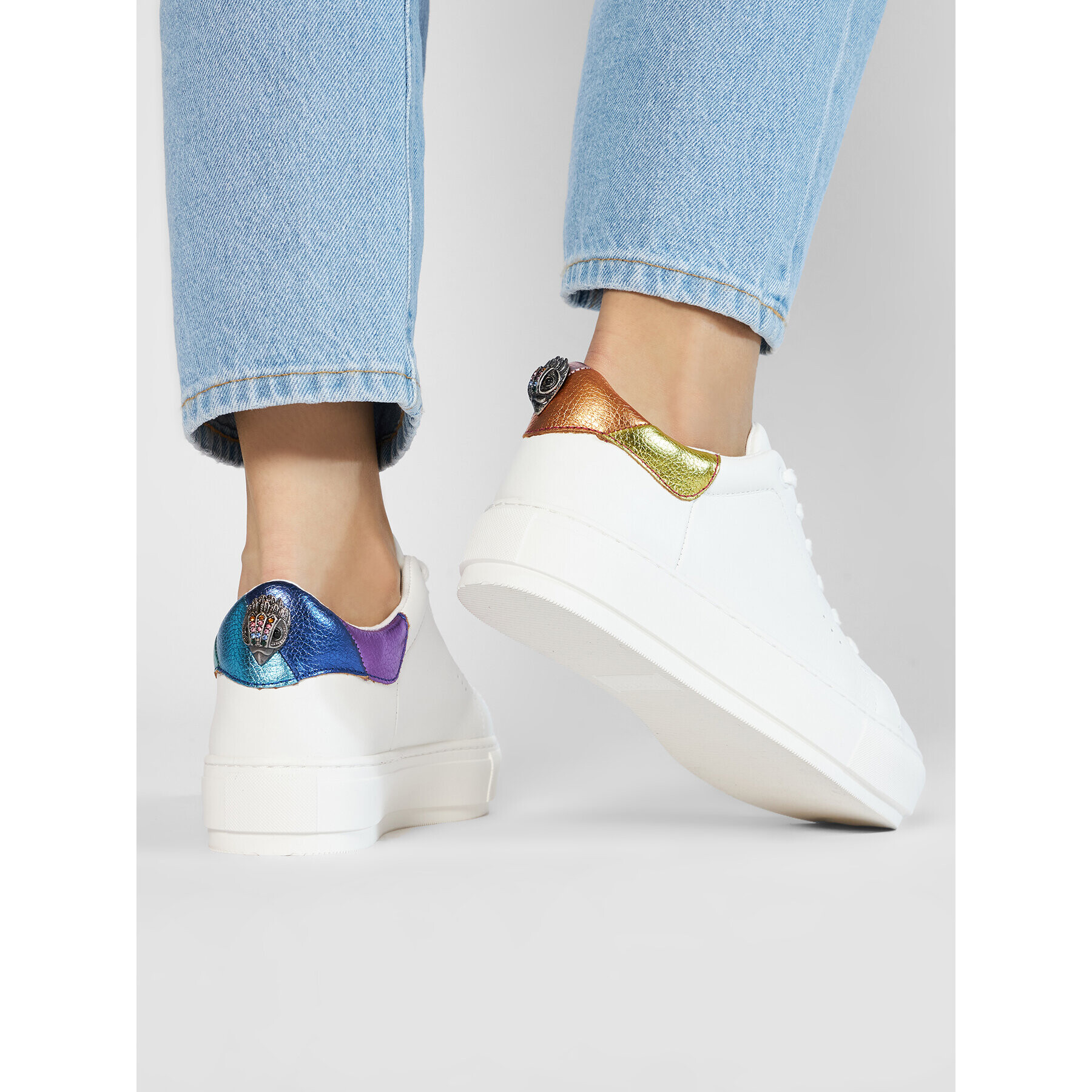 Kurt Geiger Сникърси Laney Eagle 3829769109 Бял - Pepit.bg
